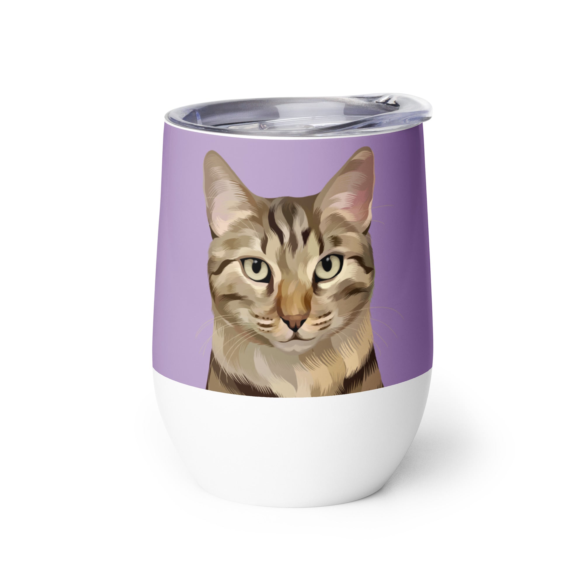 Custom Pet Portrait Wine Tumbler - NEW!