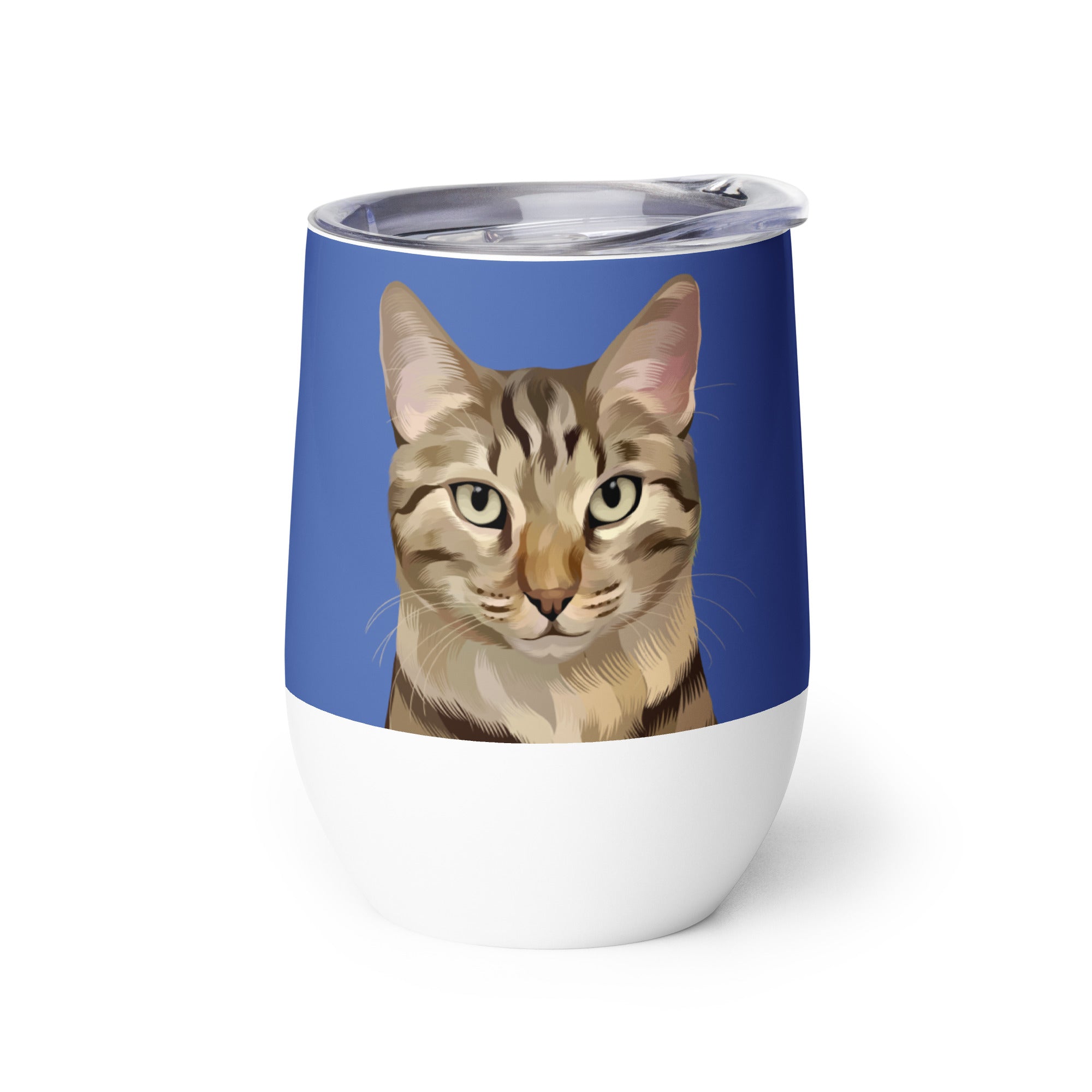 Custom Pet Portrait Wine Tumbler - NEW!