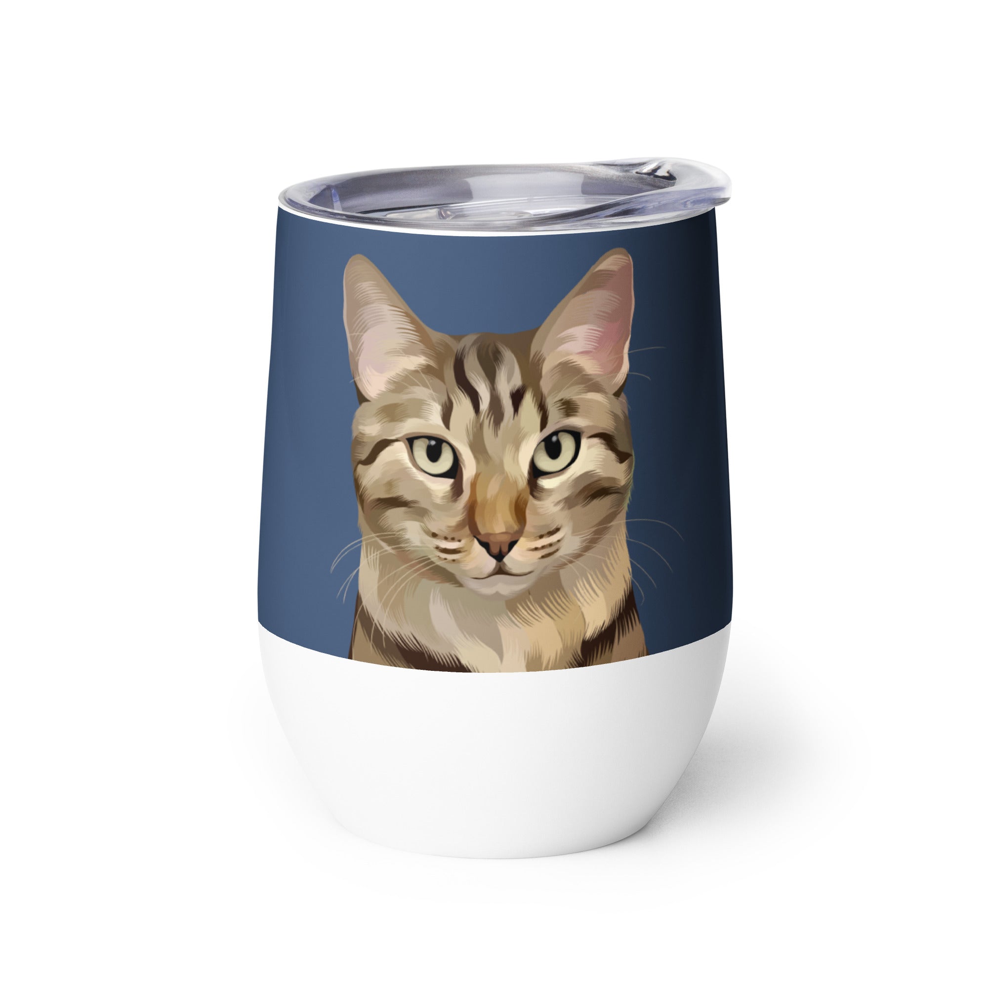 Custom Pet Portrait Wine Tumbler - NEW!