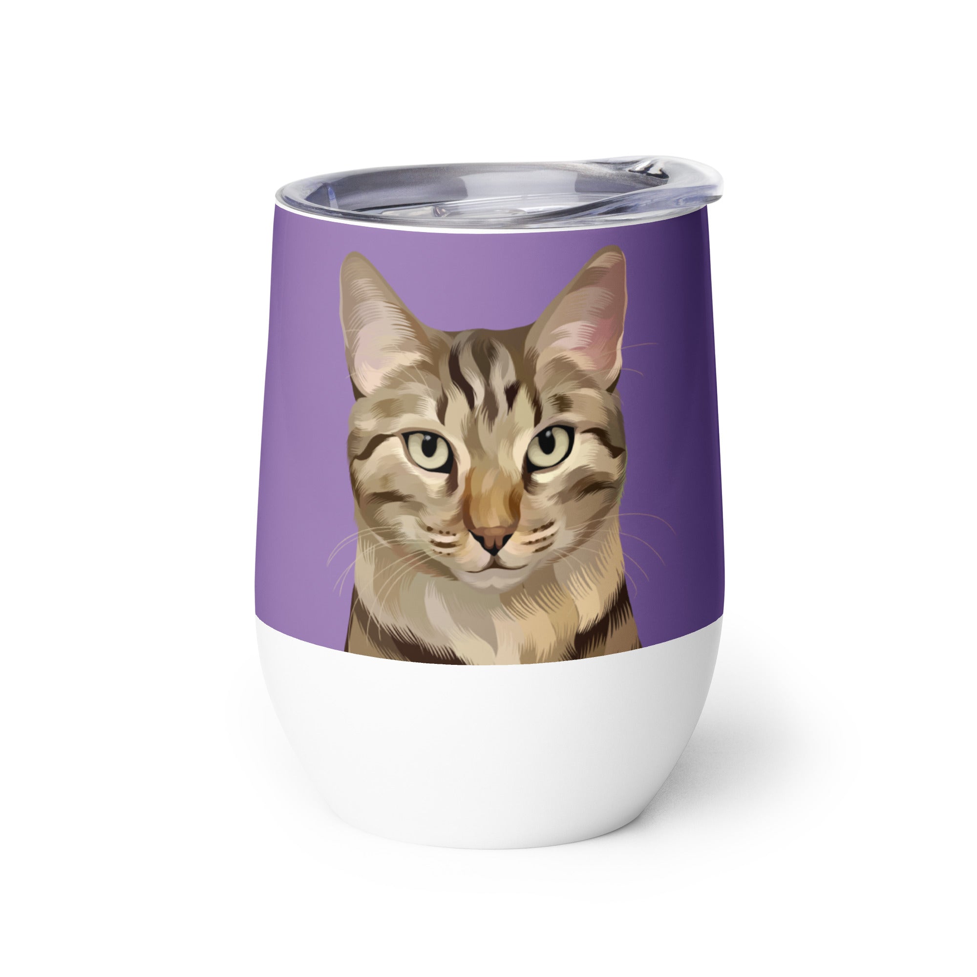 Custom Pet Portrait Wine Tumbler - NEW!