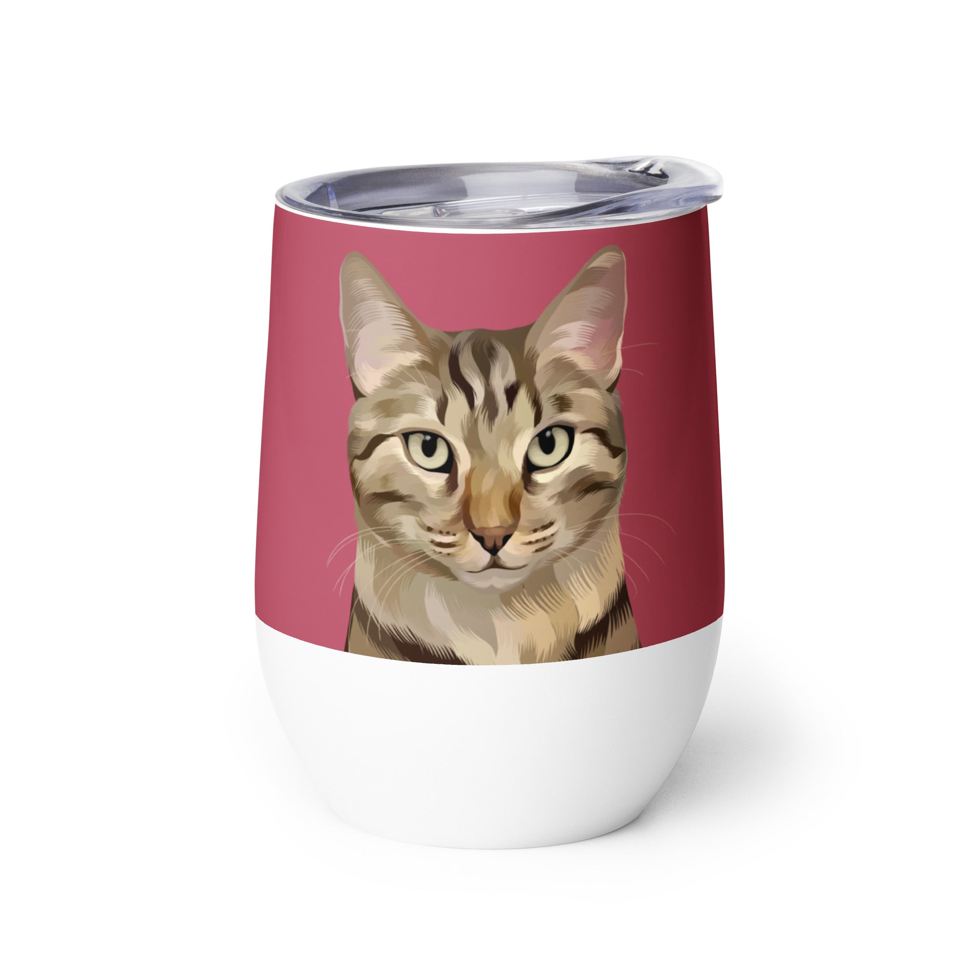 Custom Pet Portrait Wine Tumbler - NEW!