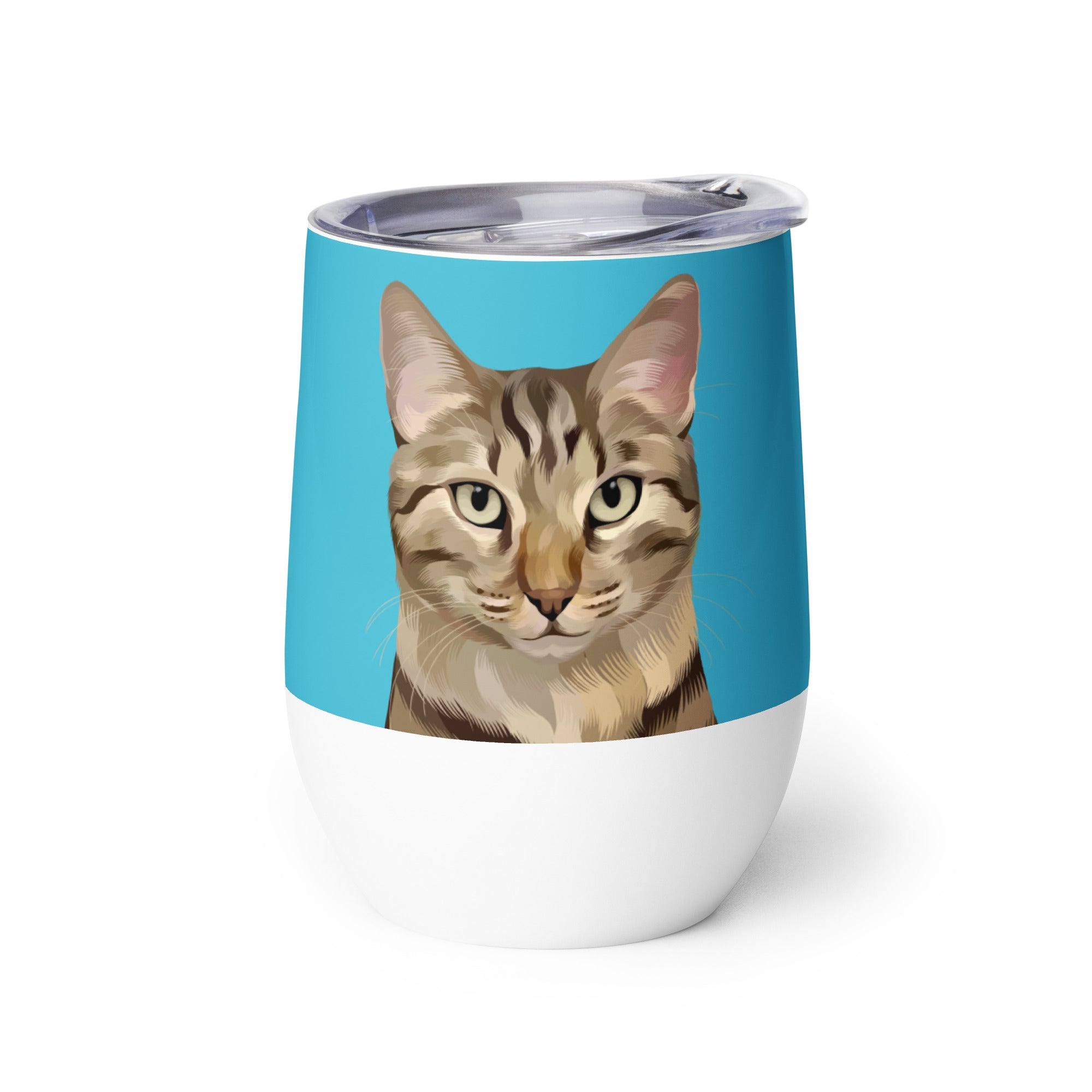 Custom Pet Portrait Wine Tumbler - NEW!