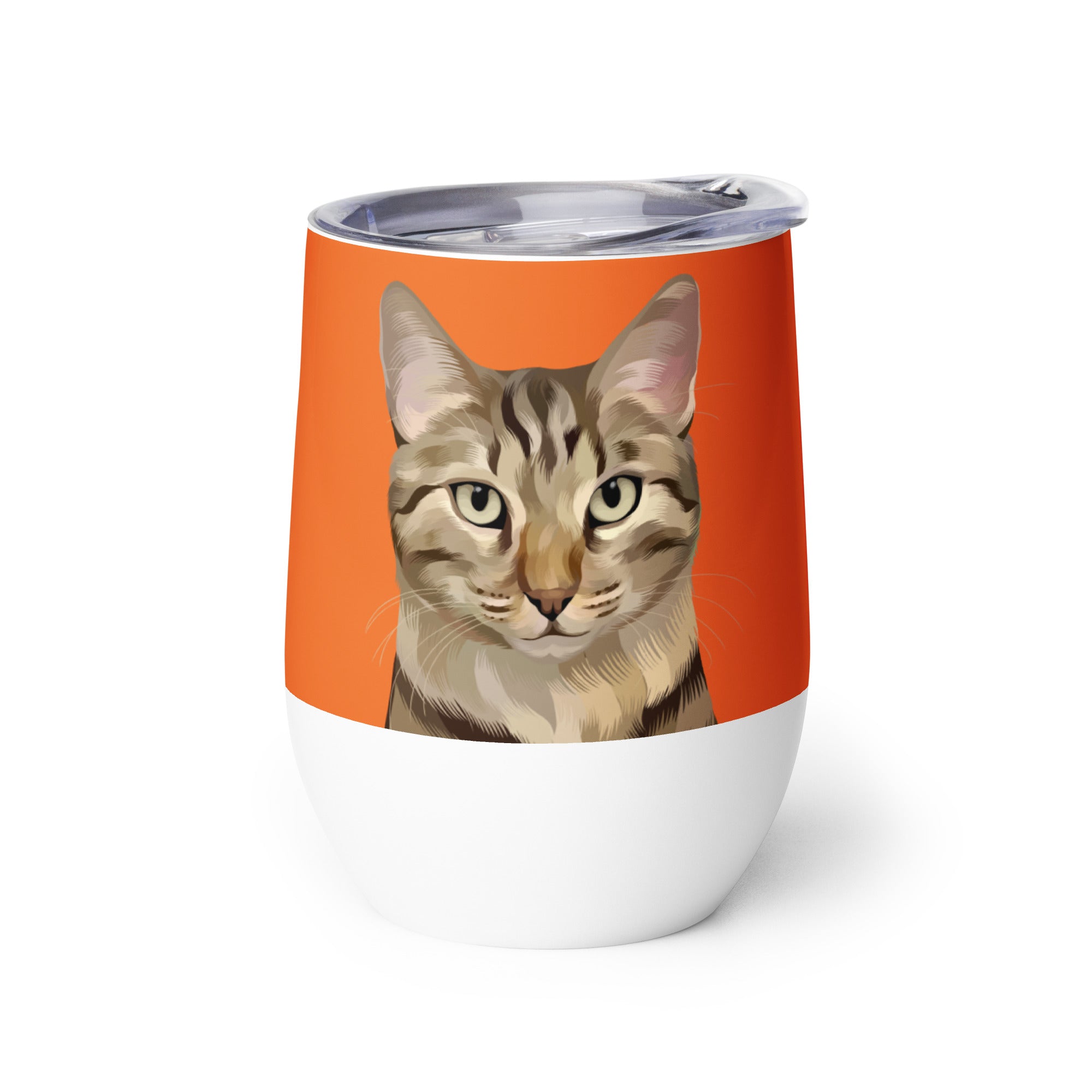 Custom Pet Portrait Wine Tumbler - NEW!