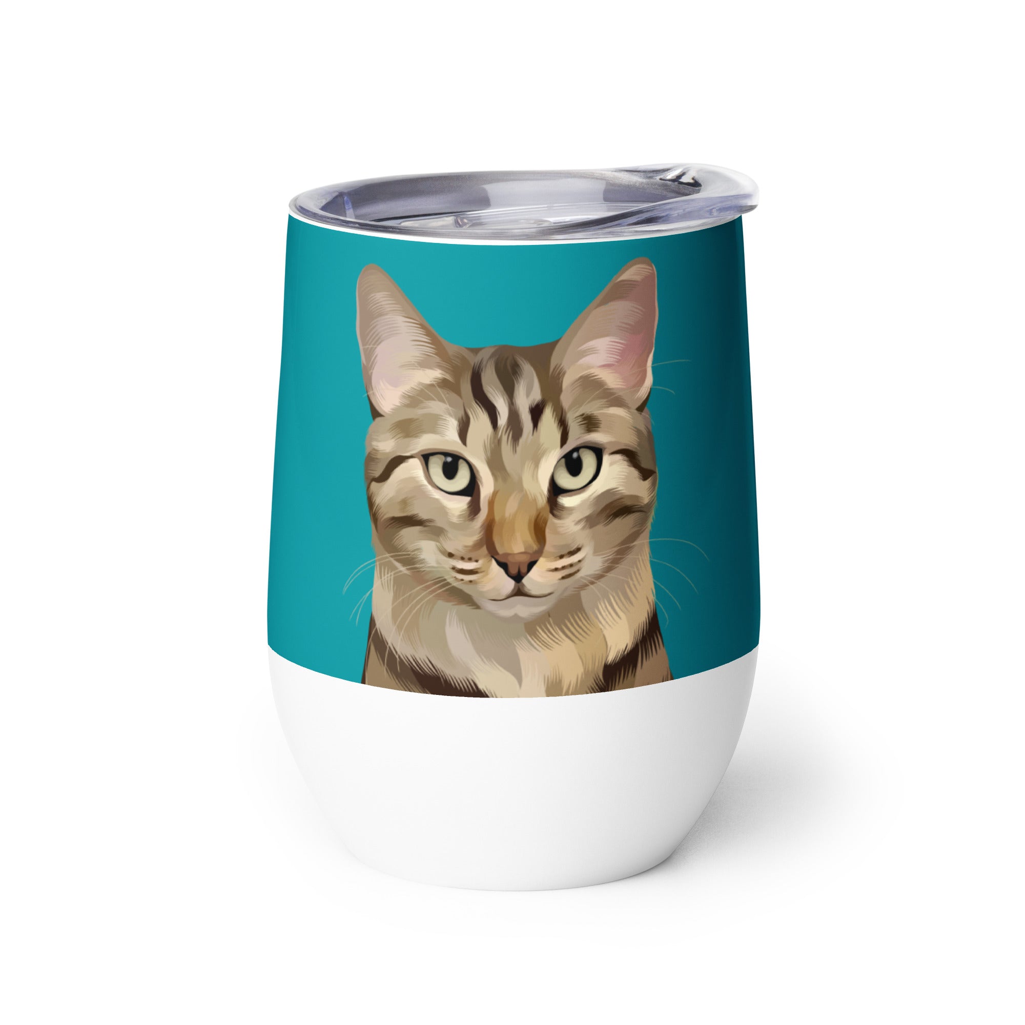 Custom Pet Portrait Wine Tumbler - NEW!