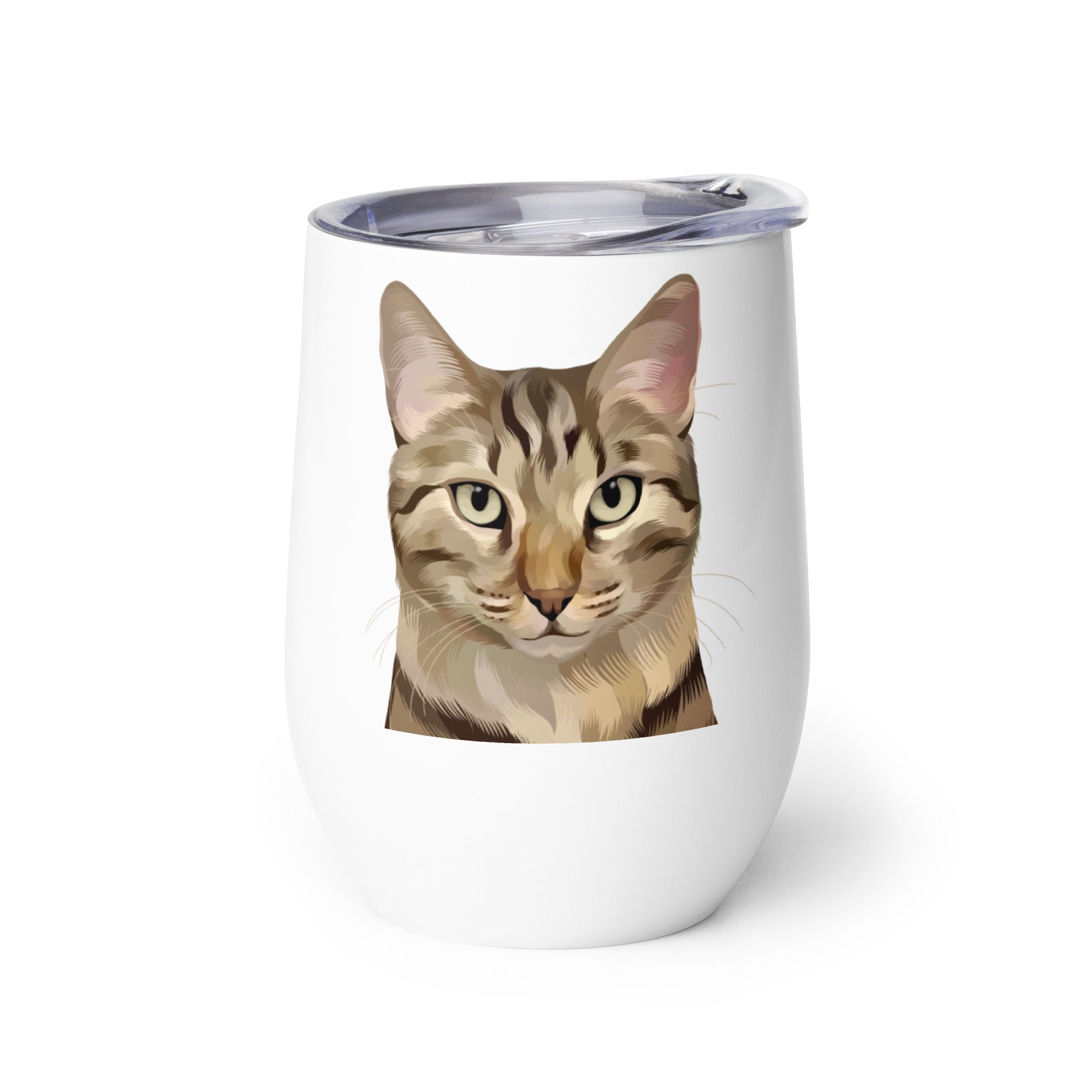 Custom Pet Portrait Wine Tumbler - NEW!