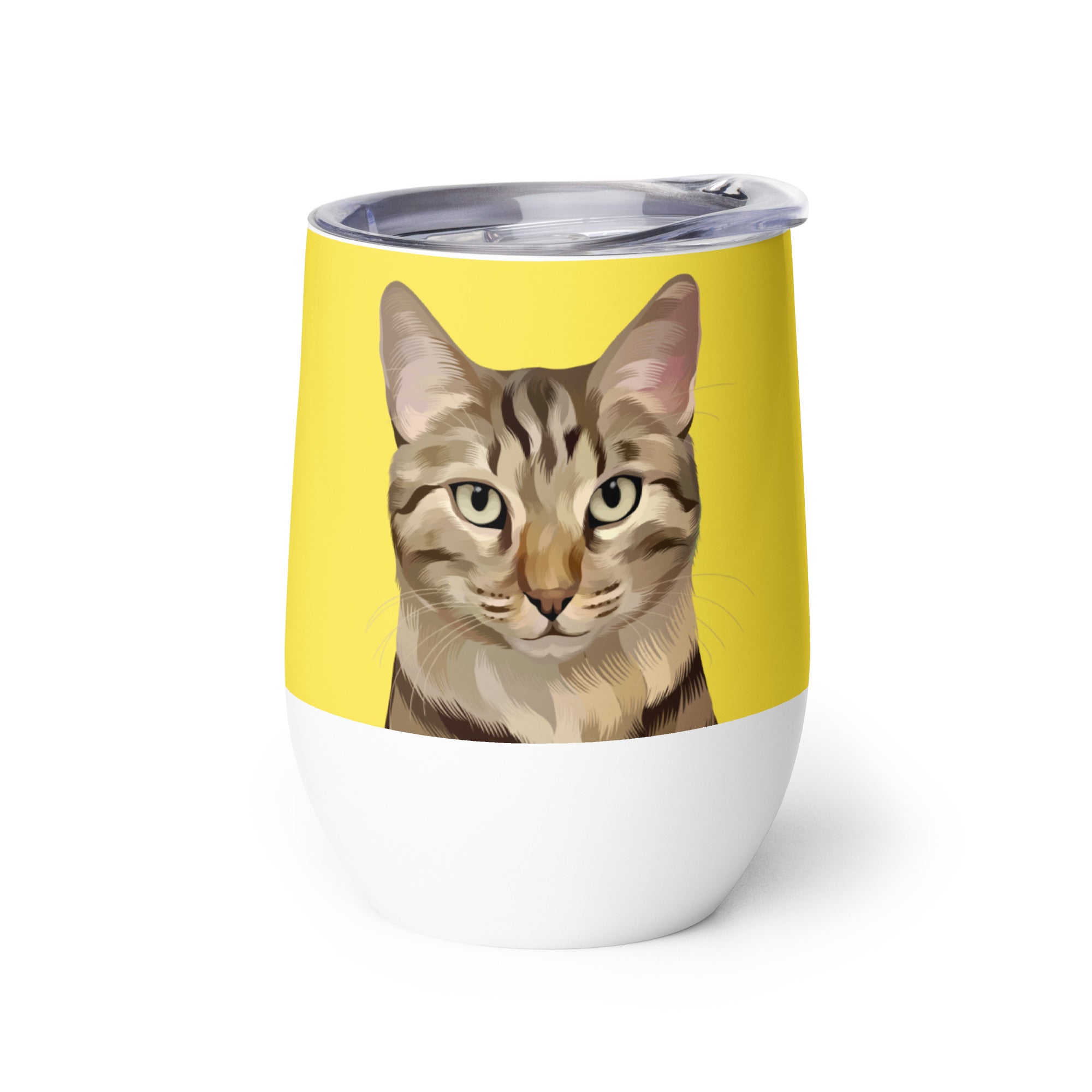 Custom Pet Portrait Wine Tumbler - NEW!