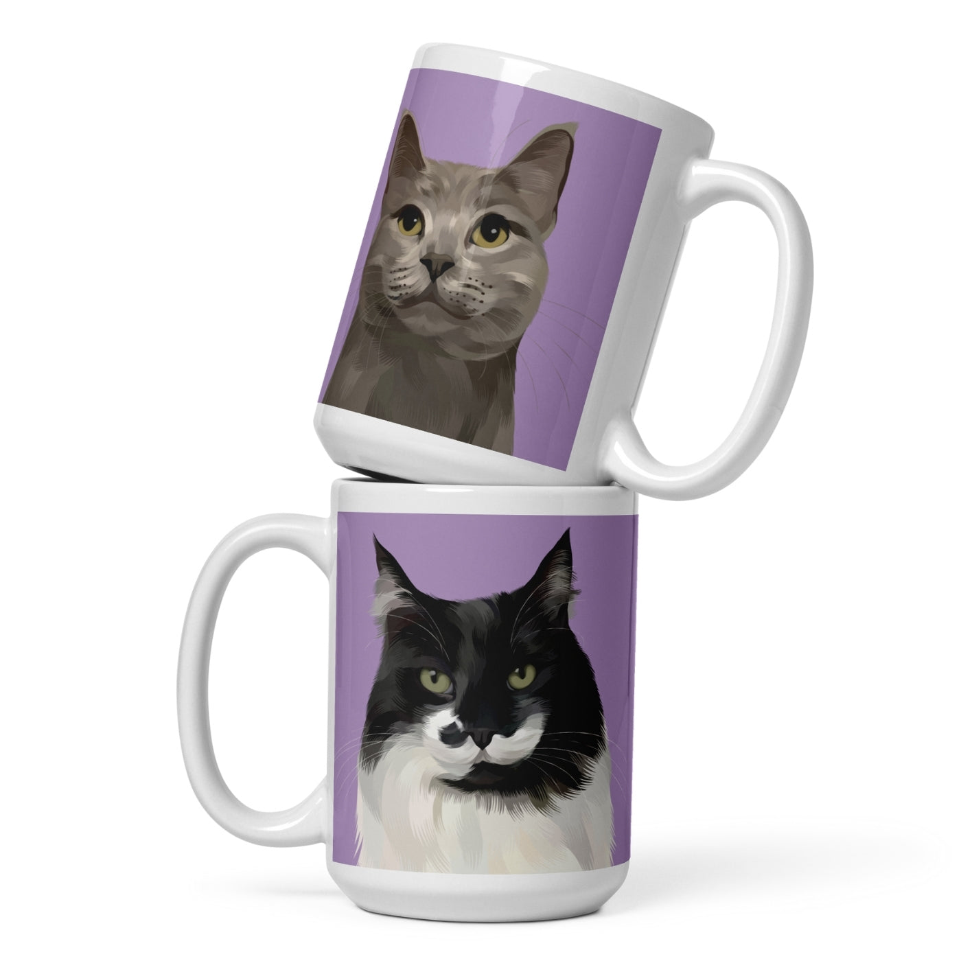 Custom Pet Portrait Mug - Two Sizes