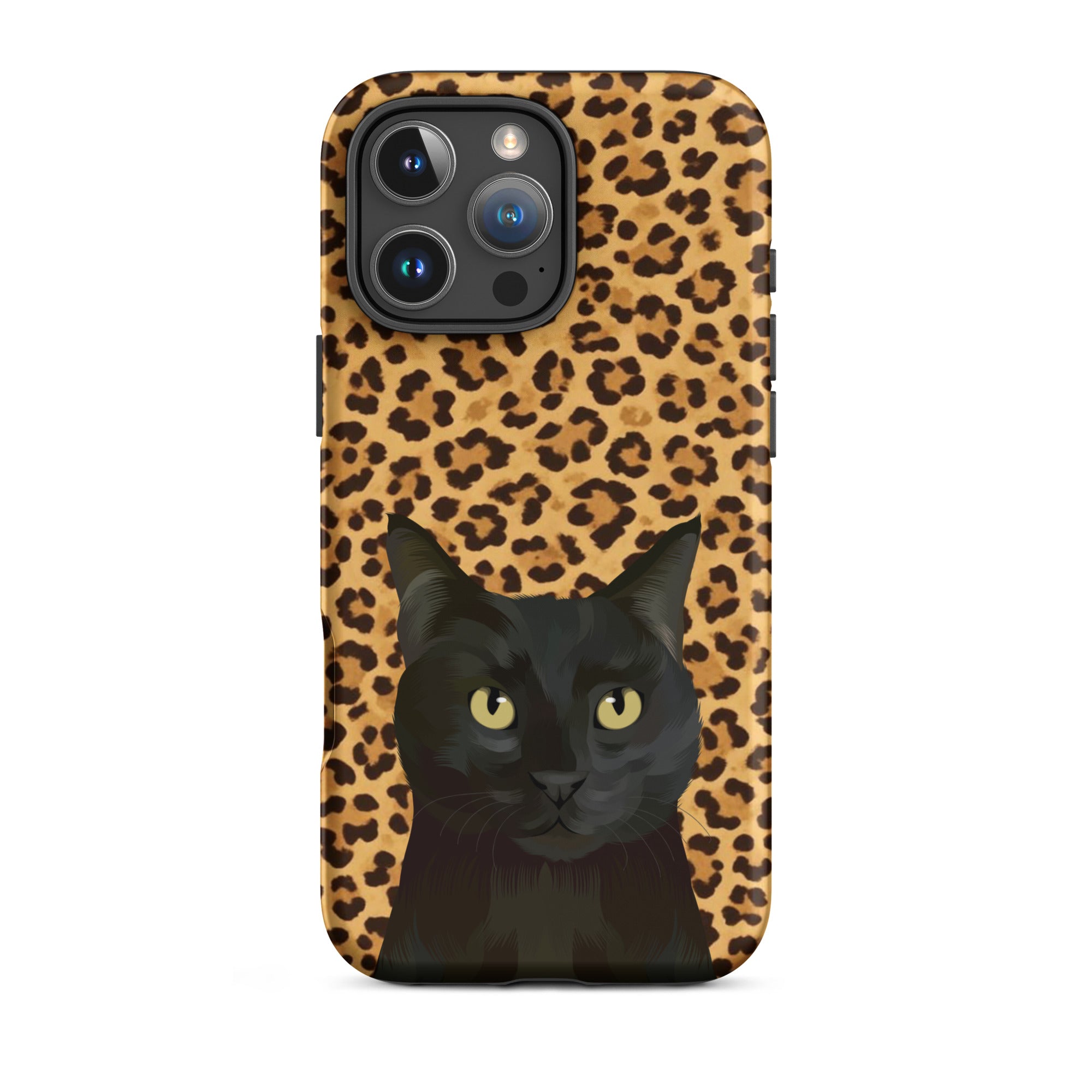 Custom Pet Portrait iPhone Case - Leopard Print - NEW!