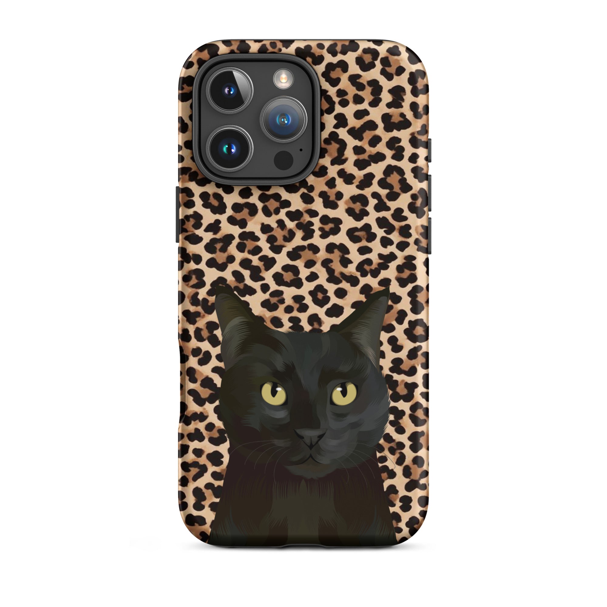 Custom Pet Portrait iPhone Case - Leopard Print - NEW!