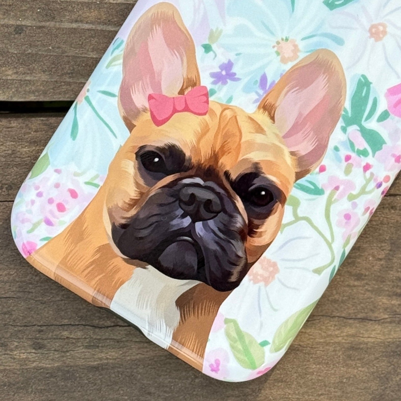 Custom Pet Portrait iPhone Case - Florals