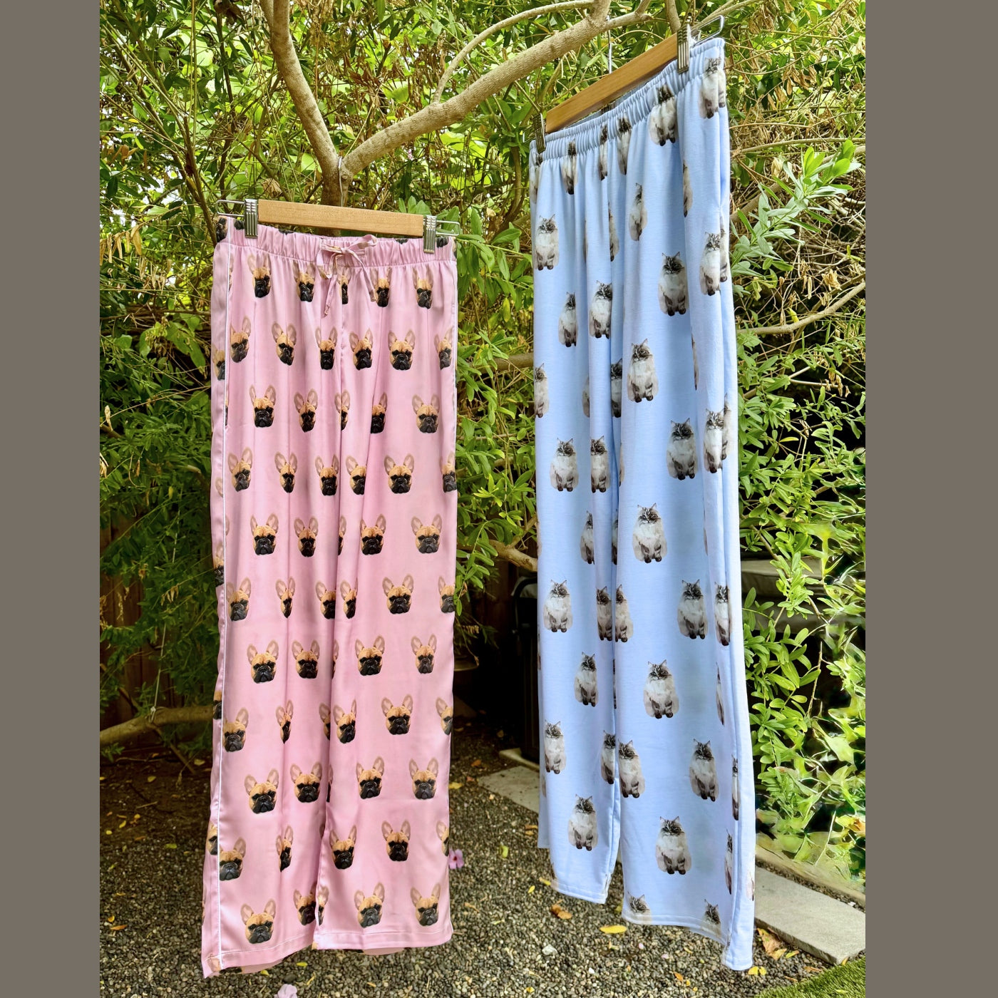 Custom Pet Portrait Pajama Pants for Women and Men - NEW!