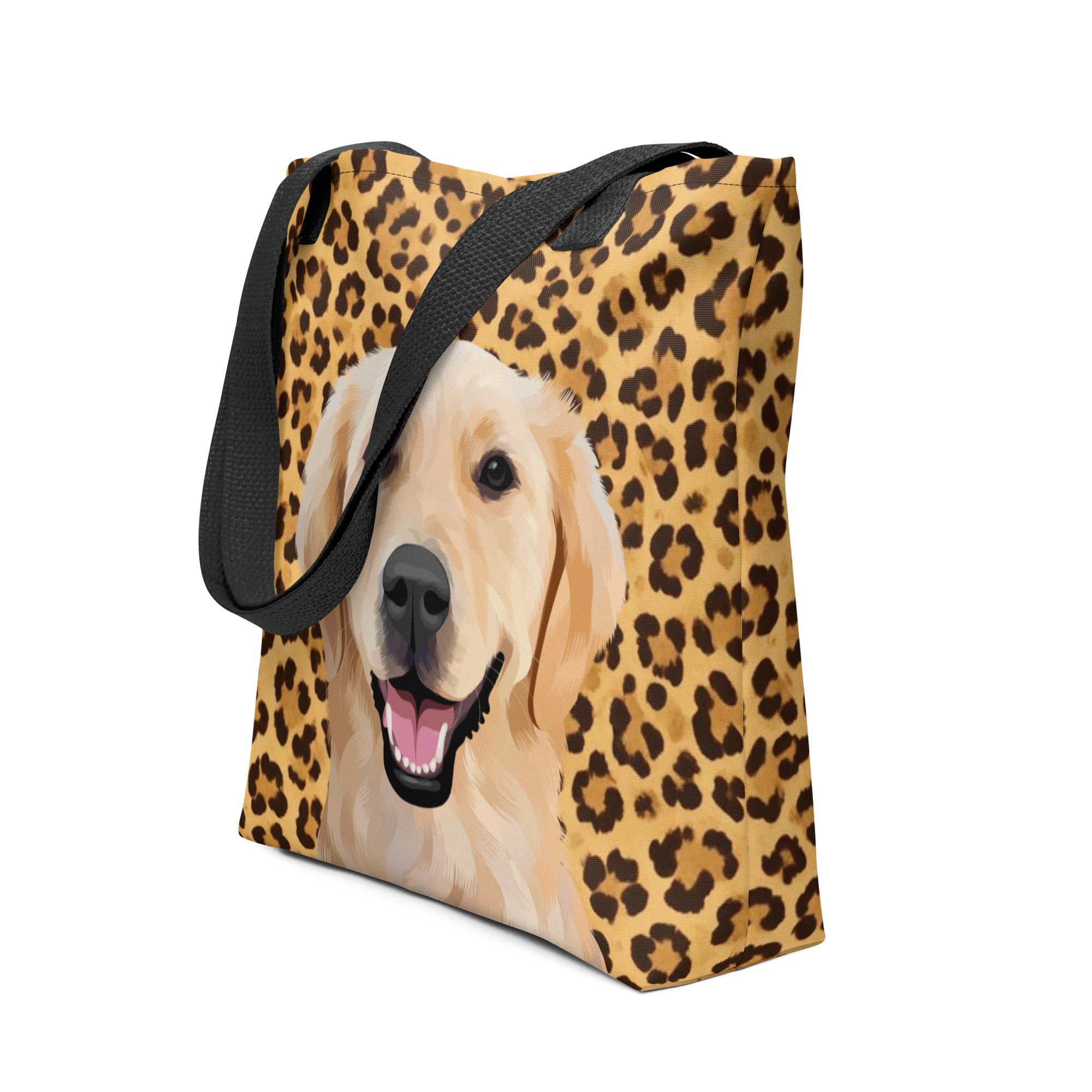 Pet Portrait Tote Bag - Leopard Print - NEW!