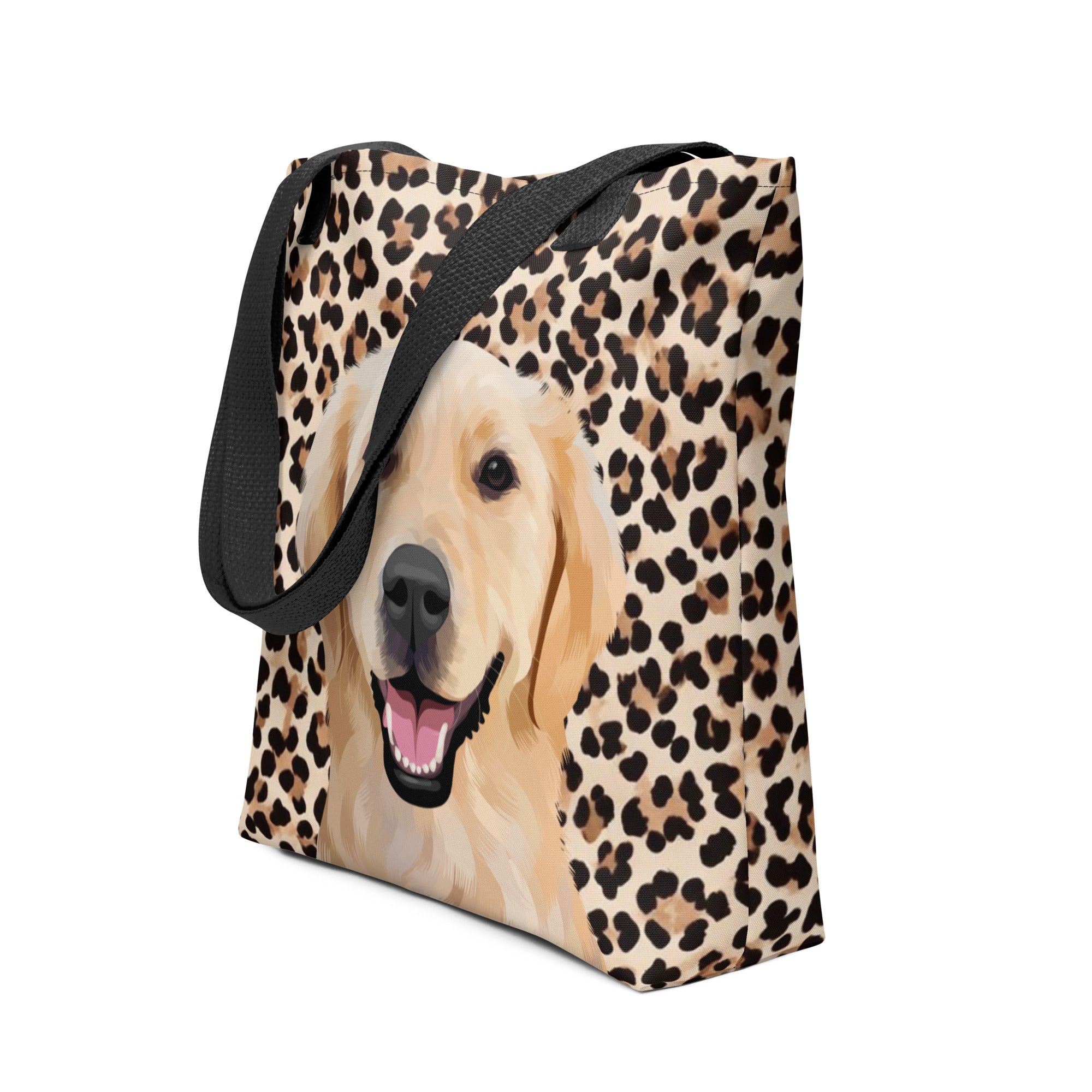 Pet Portrait Tote Bag - Leopard Print - NEW!