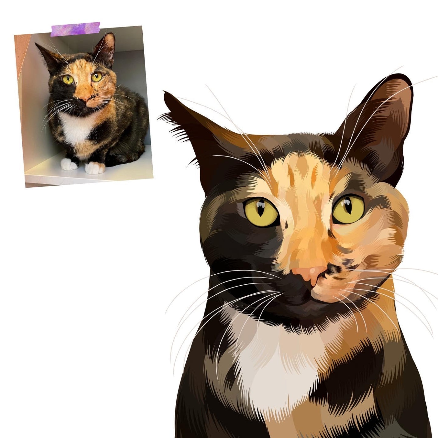 Custom Pet Portrait - Digital File Only