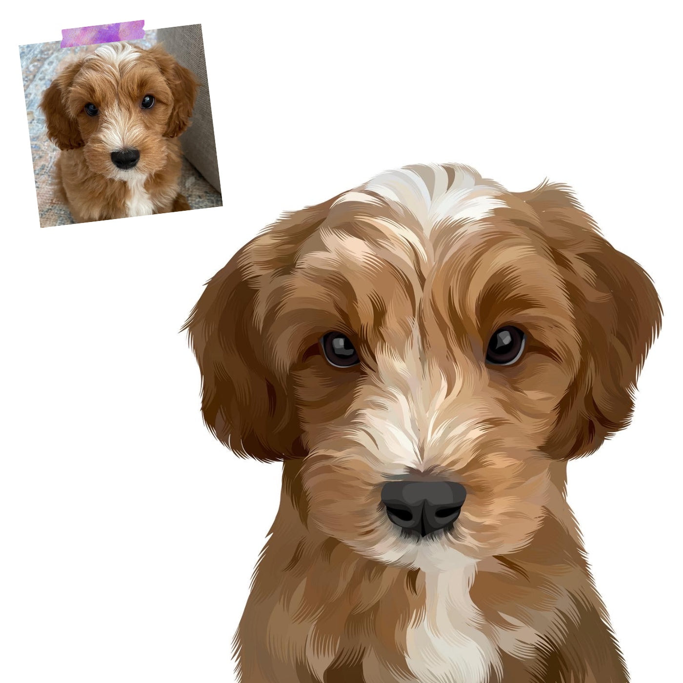 Custom Pet Portrait - Digital File Only