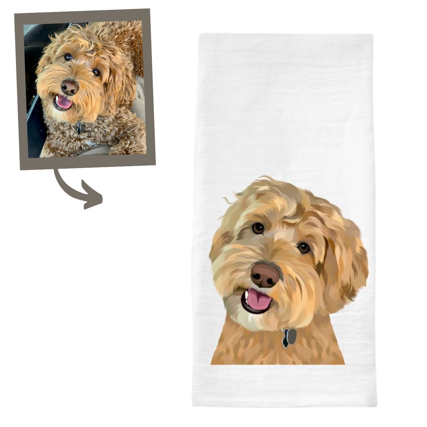 Custom Pet Portrait Tea Towels - NEW!