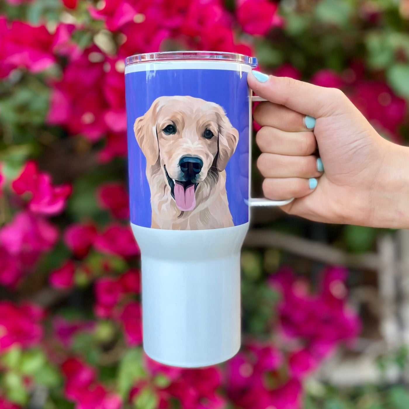 Custom Pet Portrait Travel Mug