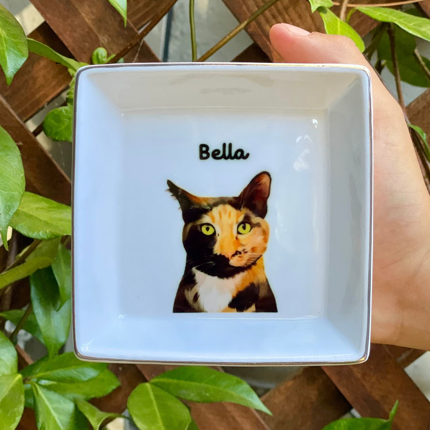 Custom Pet Portrait Trinket Tray - NEW!