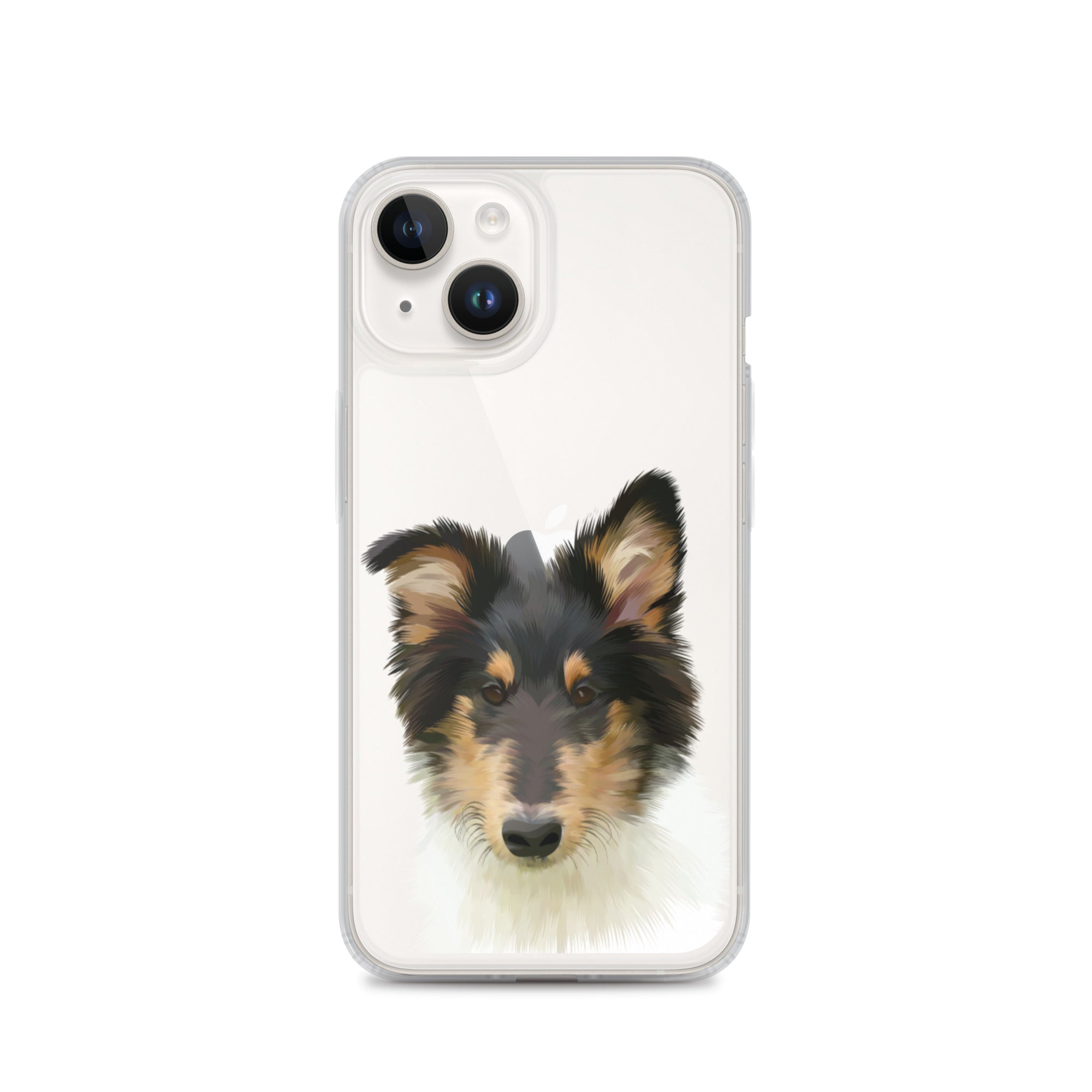 Custom Pet Portrait iPhone Case - Transparent