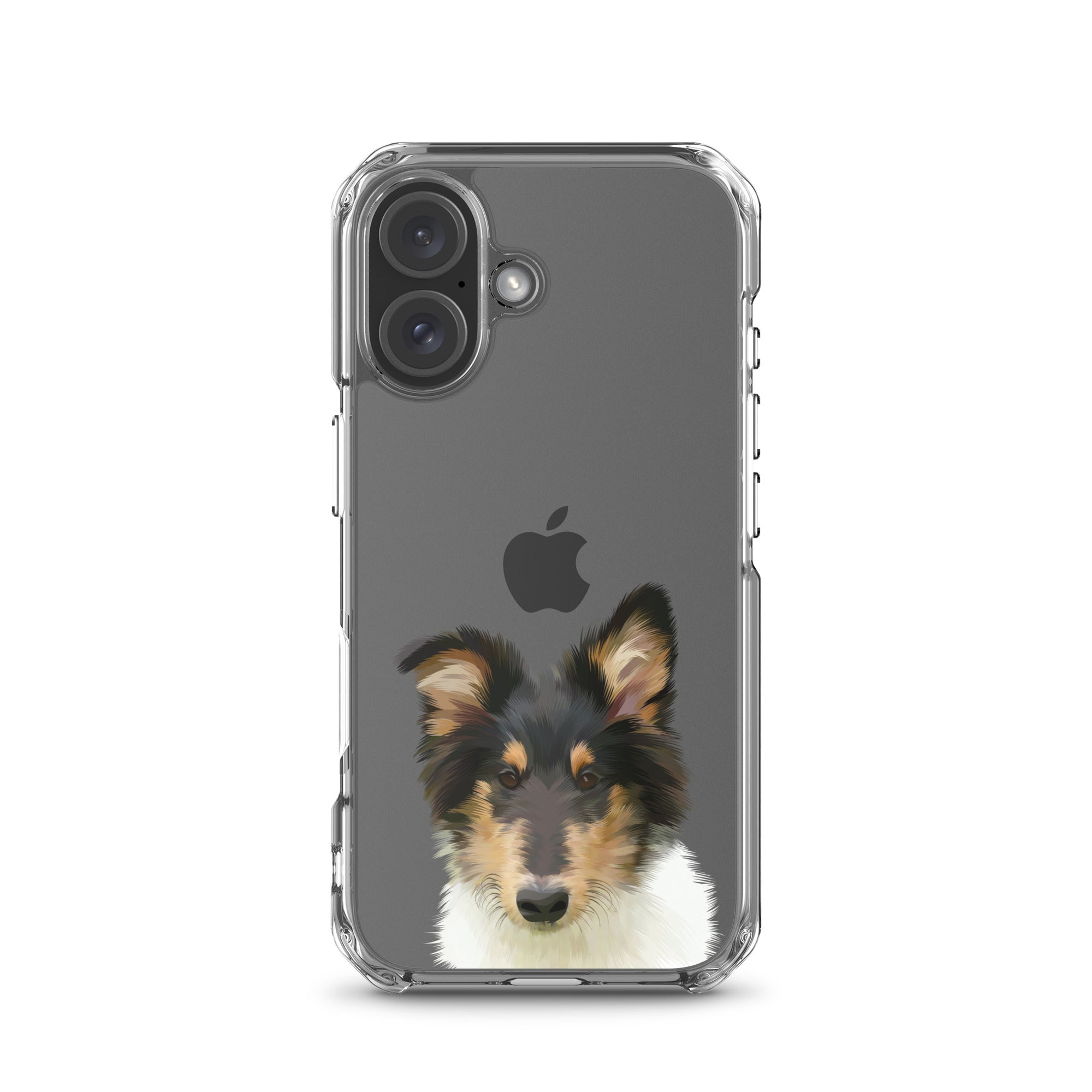 Custom Pet Portrait iPhone Case - Transparent