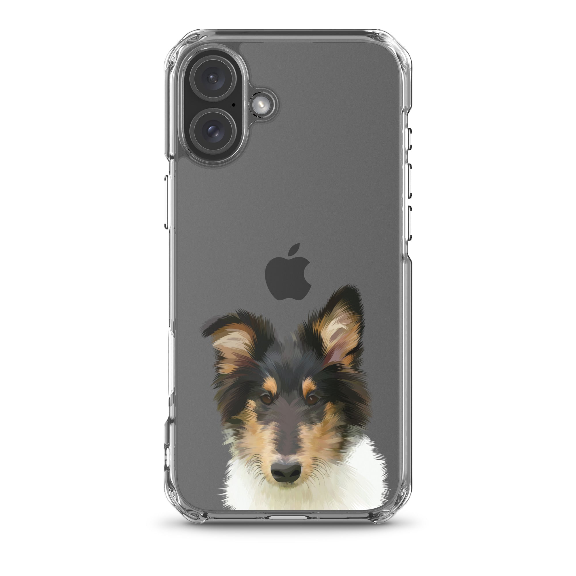 Custom Pet Portrait iPhone Case - Transparent