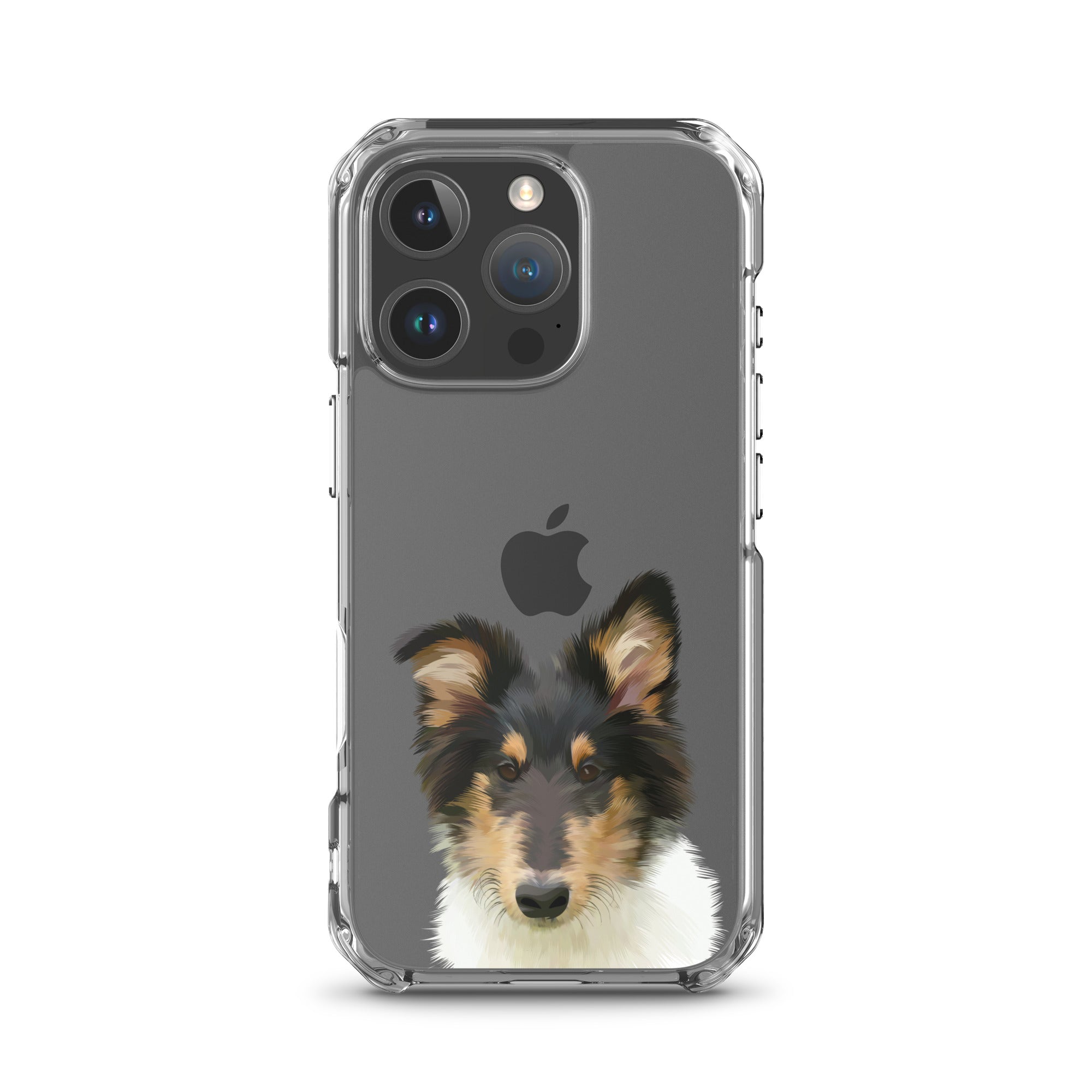 Custom Pet Portrait iPhone Case - Transparent