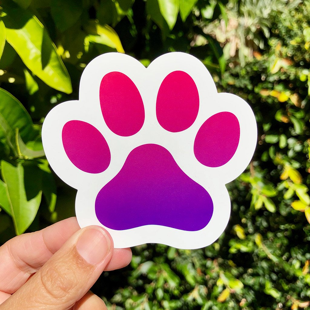 Paw Power - Large, Set of 2 - Dog Lover Die-Cut Sticker