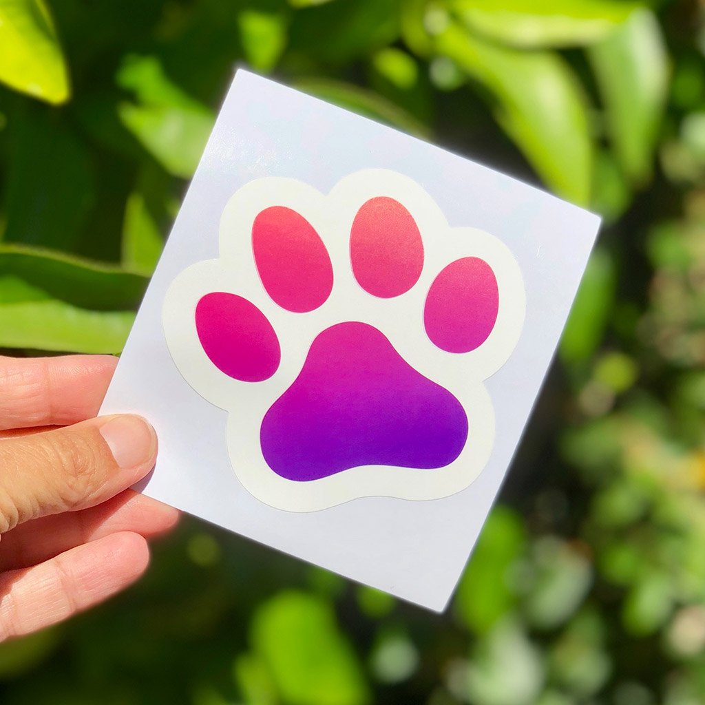 Paw Power - Large, Set of 2 - Dog Lover Die-Cut Sticker