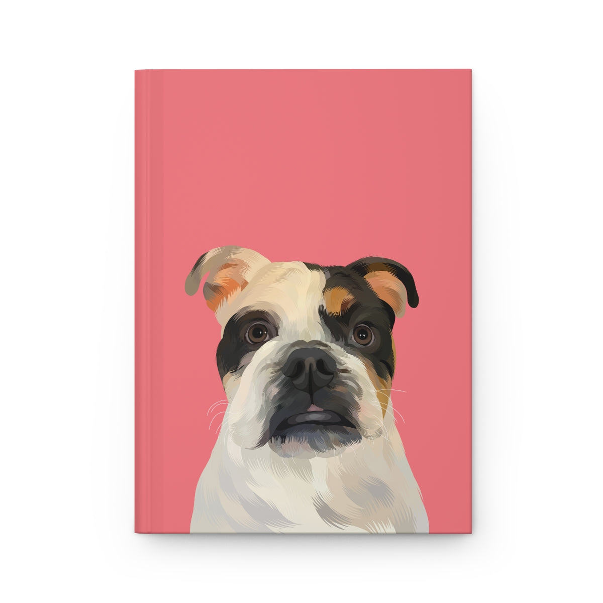 Custom Pet Portrait Hardcover Journal - Solid Colors