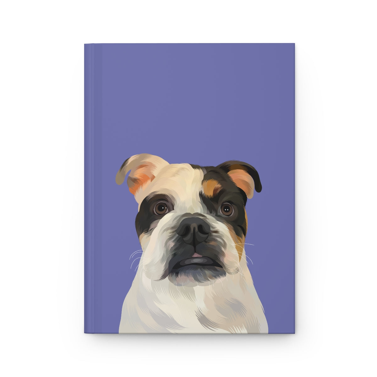 Custom Pet Portrait Hardcover Journal - Solid Colors