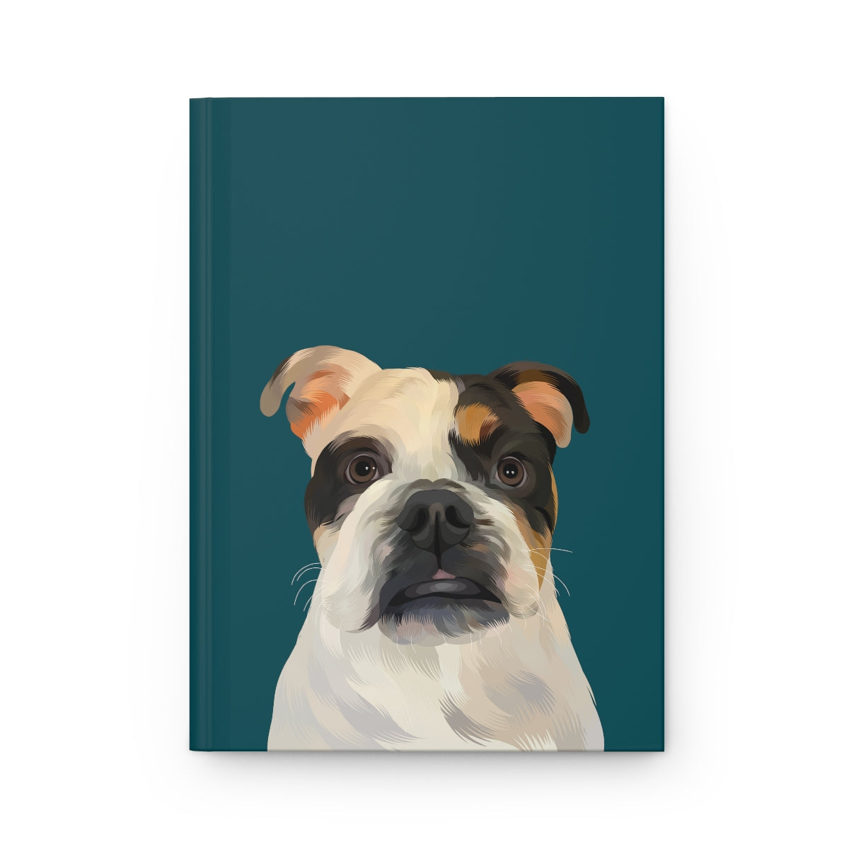 Custom Pet Portrait Hardcover Journal - Solid Colors