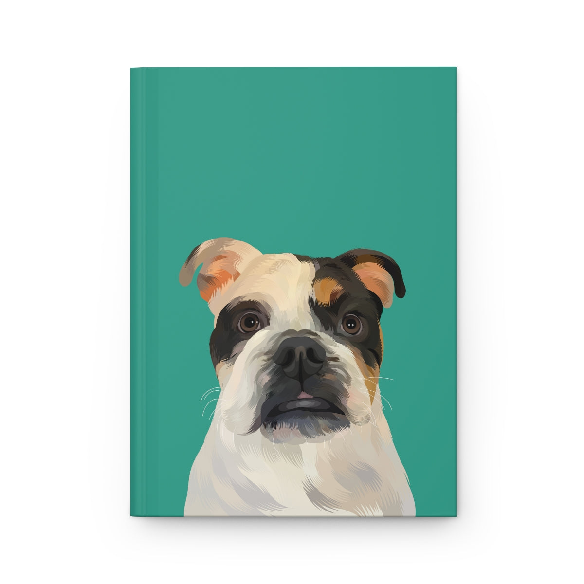 Custom Pet Portrait Hardcover Journal - Solid Colors