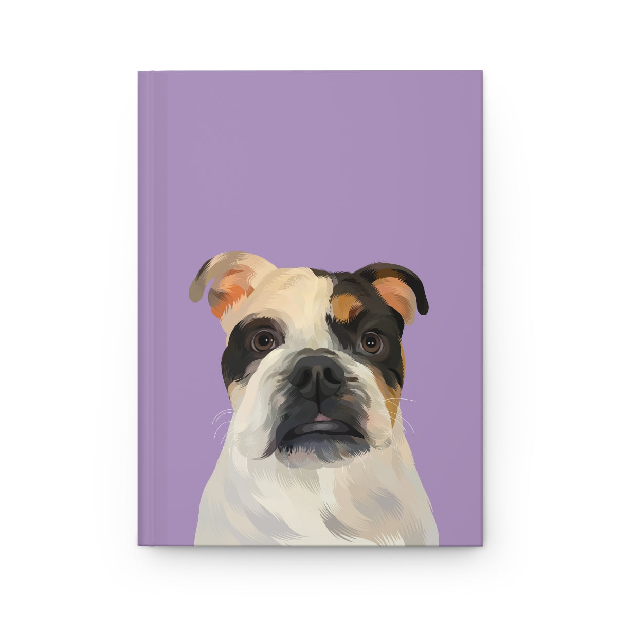 Custom Pet Portrait Hardcover Journal - Solid Colors
