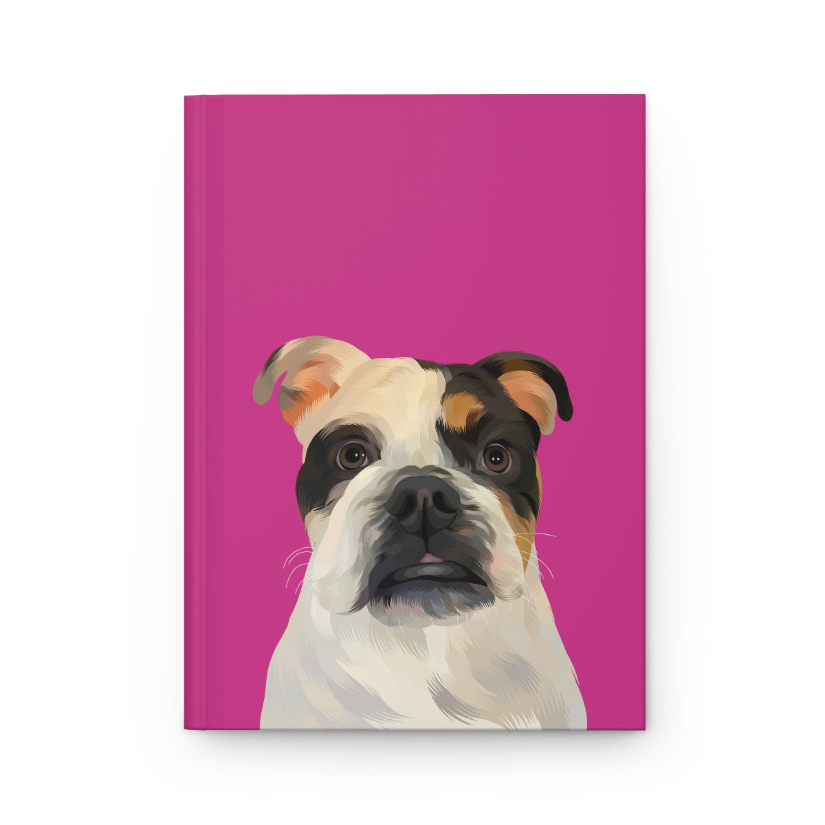 Custom Pet Portrait Hardcover Journal - Solid Colors