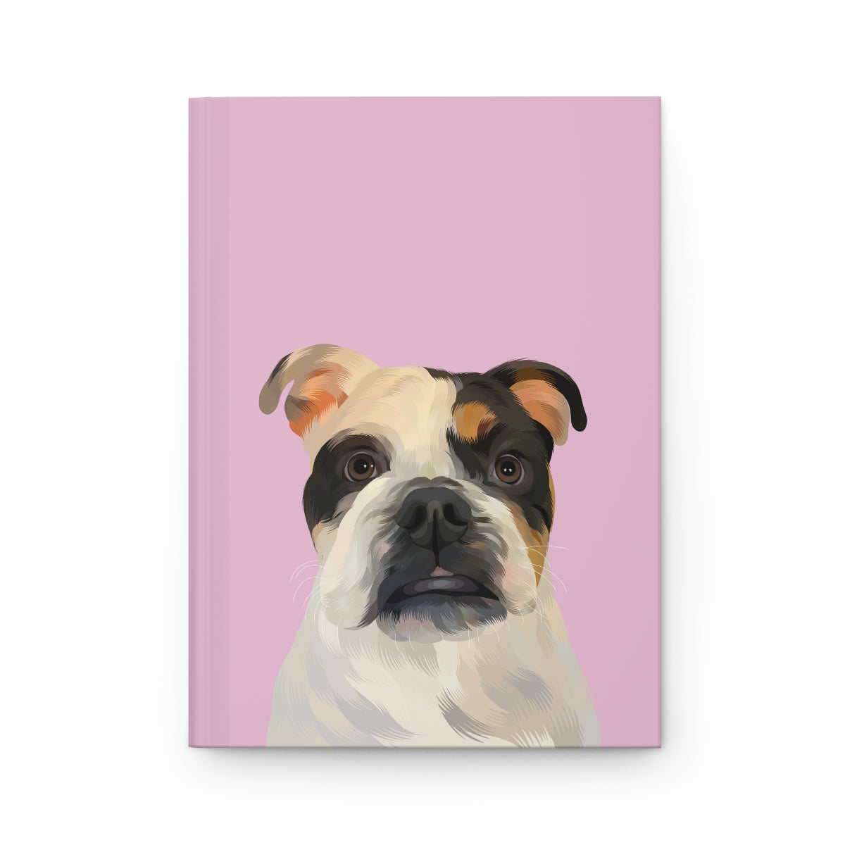 Custom Pet Portrait Hardcover Journal - Solid Colors