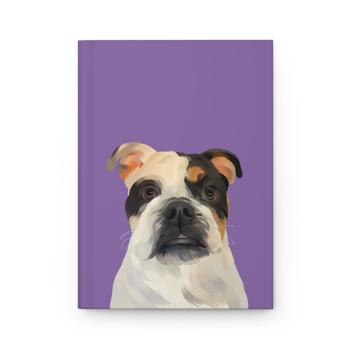 Custom Pet Portrait Hardcover Journal - Solid Colors