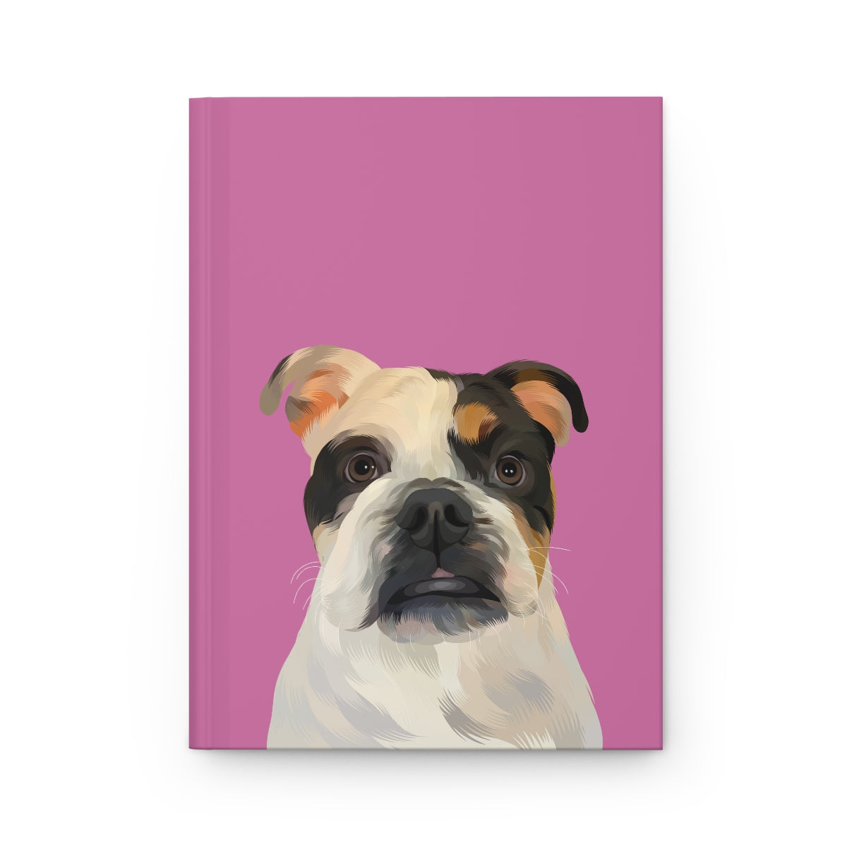 Custom Pet Portrait Hardcover Journal - Solid Colors