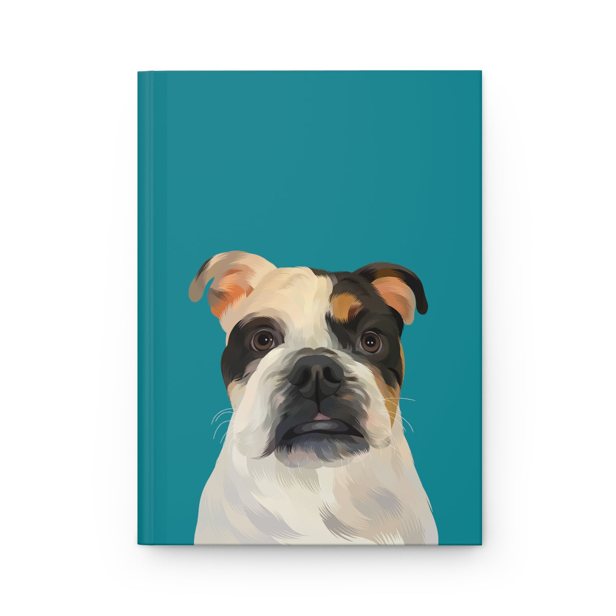 Custom Pet Portrait Hardcover Journal - Solid Colors