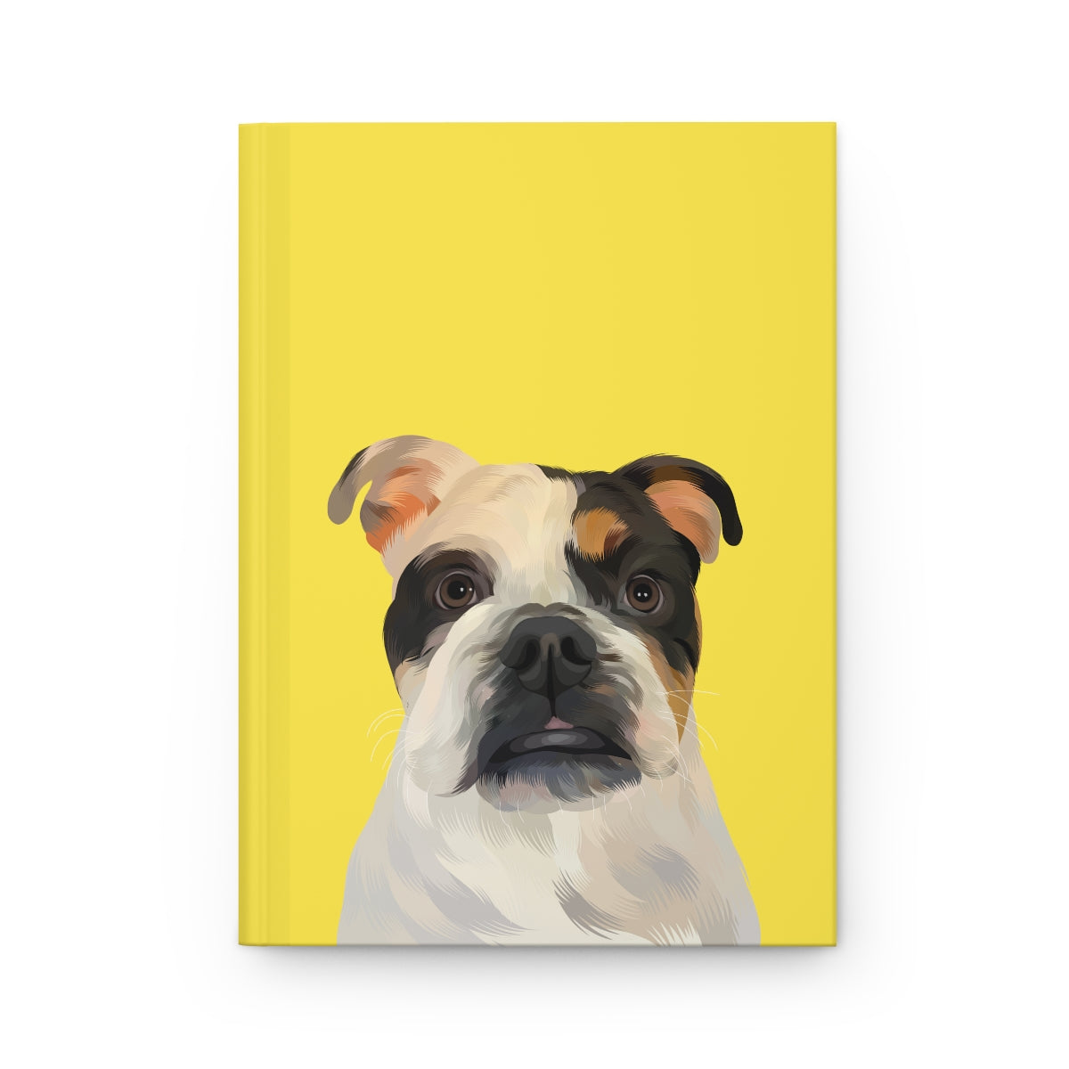 Custom Pet Portrait Hardcover Journal - Solid Colors