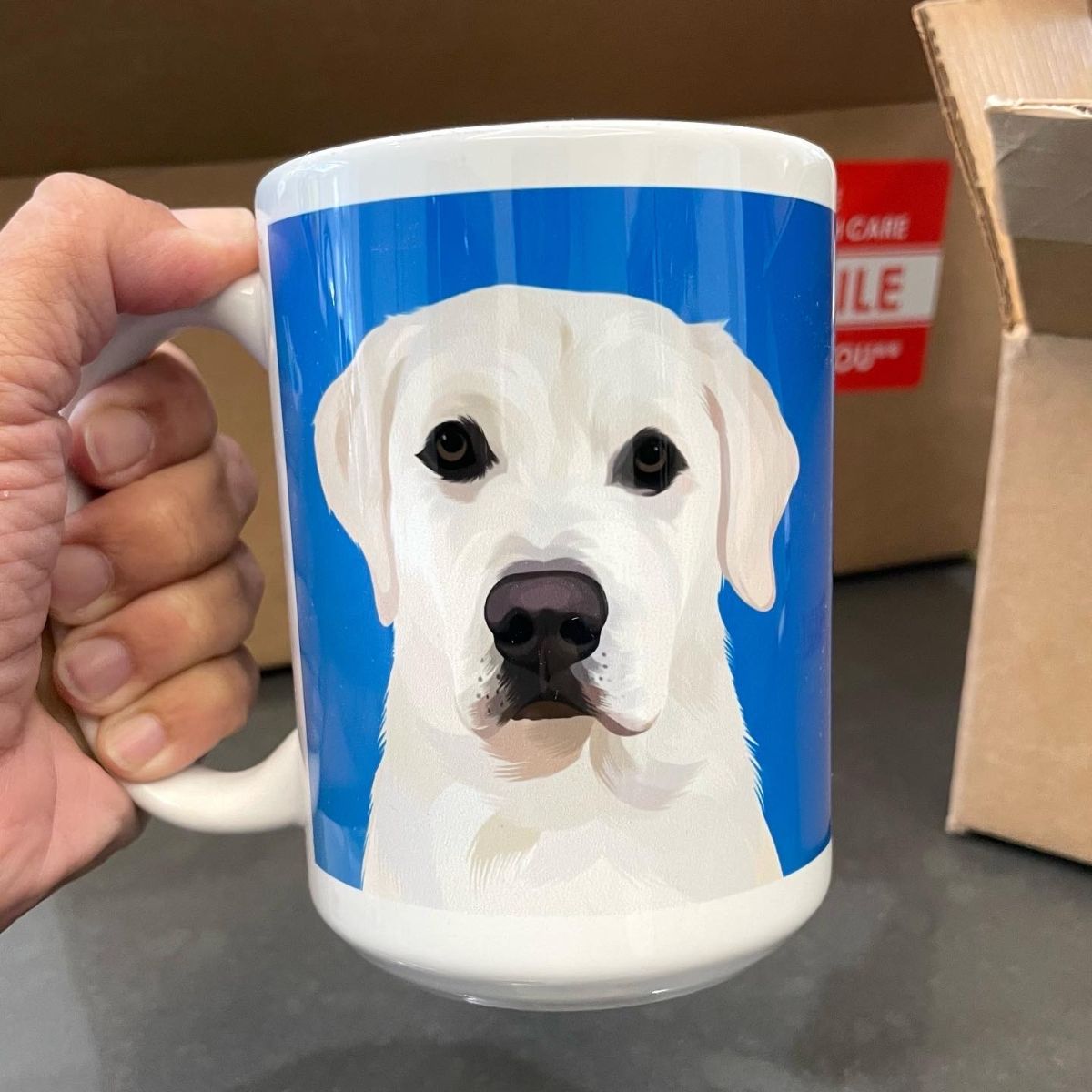 Custom Pet Portrait Mug - Two Sizes