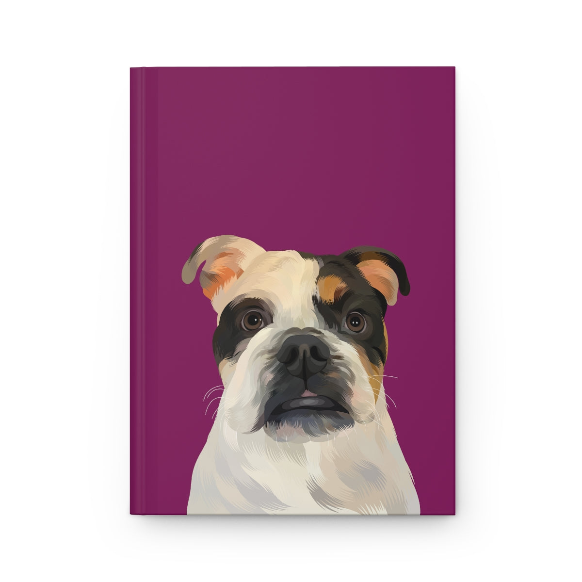 Custom Pet Portrait Hardcover Journal - Solid Colors