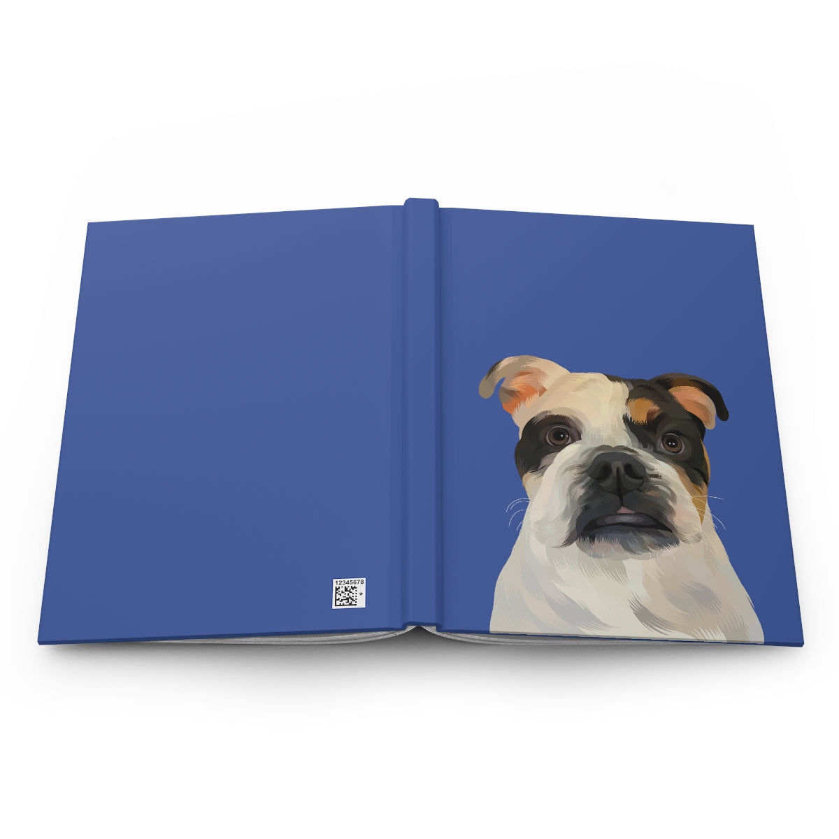Custom Pet Portrait Hardcover Journal - Solid Colors