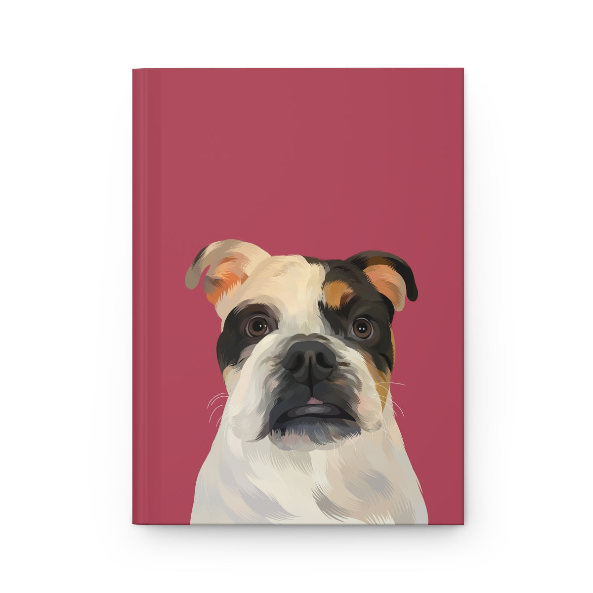 Custom Pet Portrait Hardcover Journal - Solid Colors