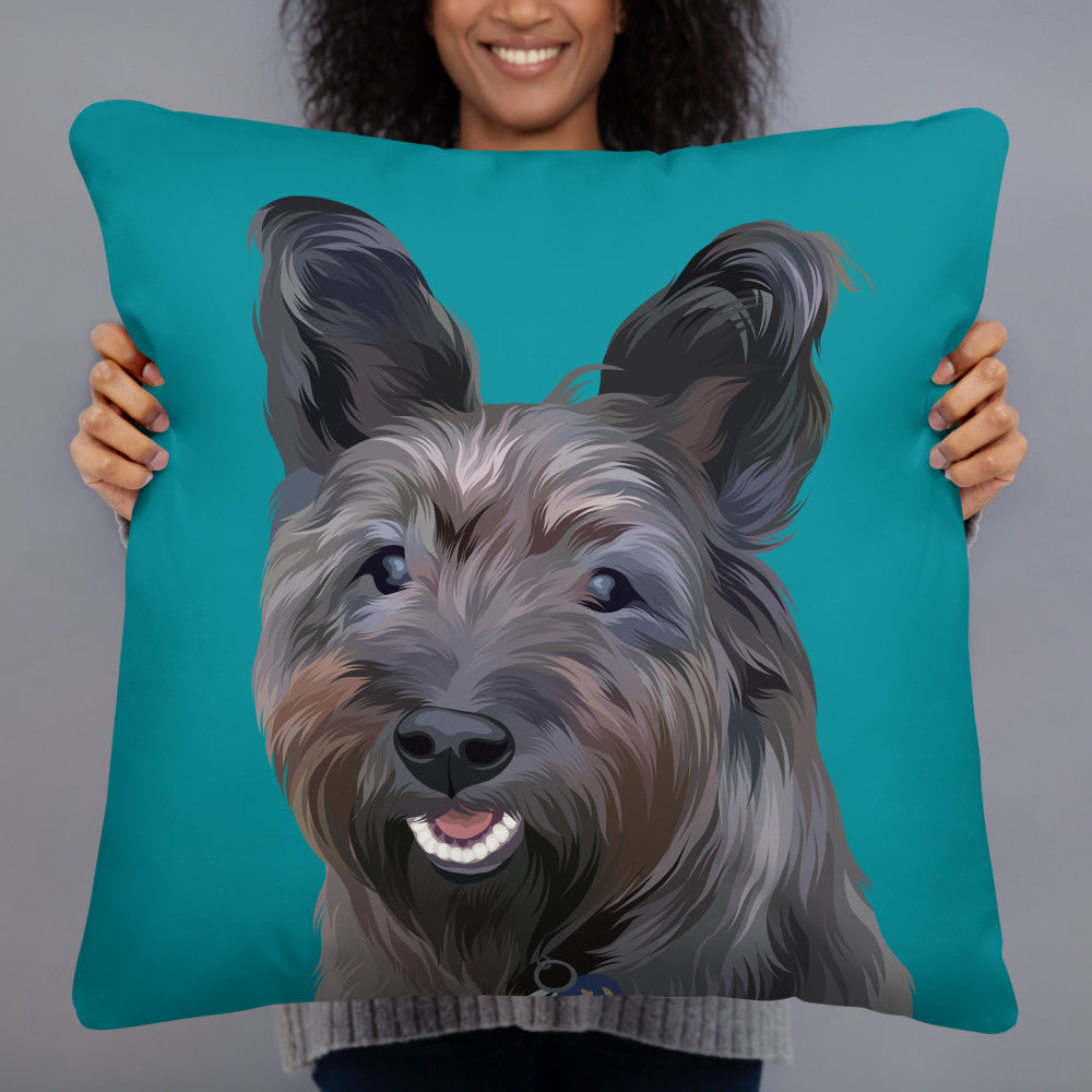 Custom Pet Portrait Pillow - Two Sizes