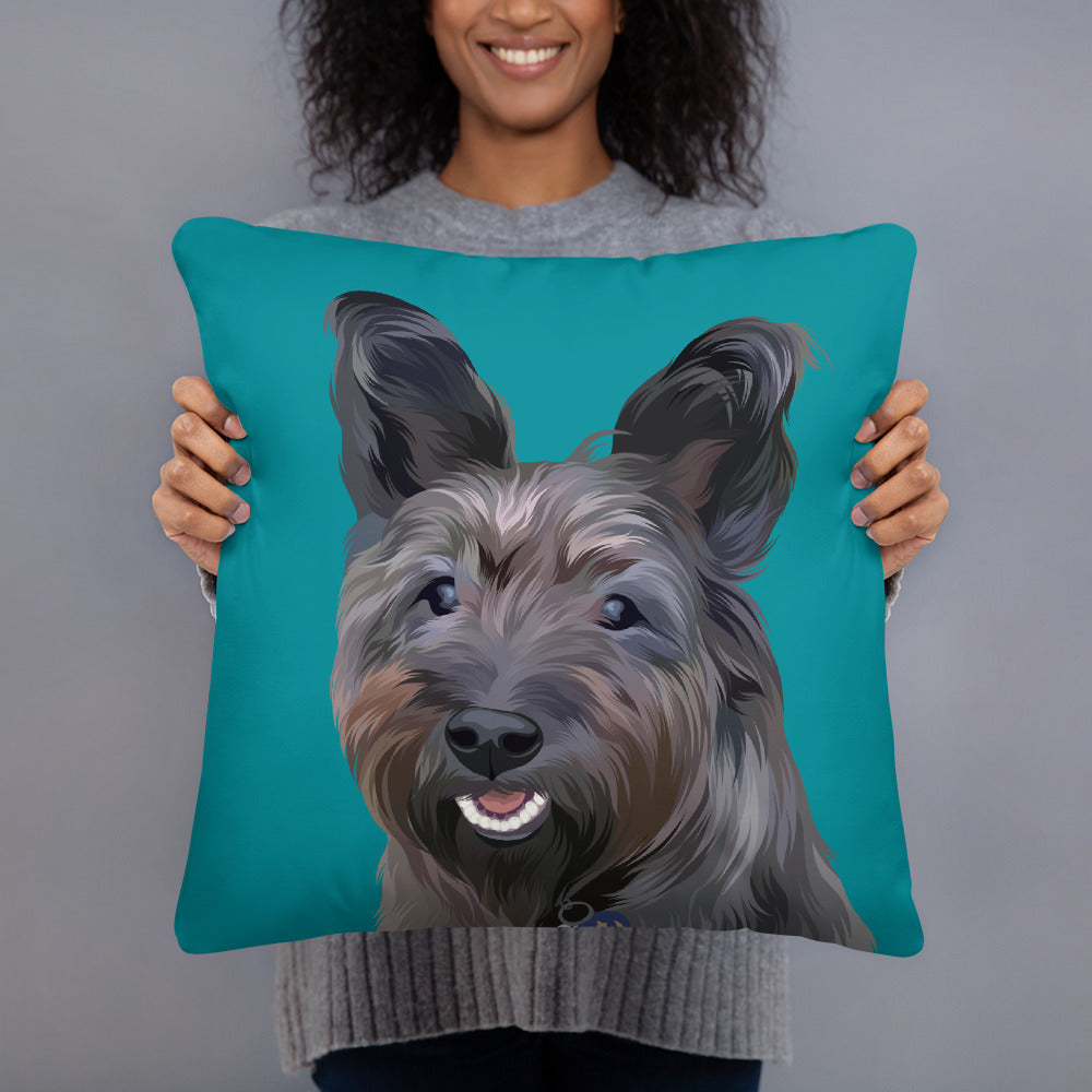 Custom Pet Portrait Pillow - Two Sizes