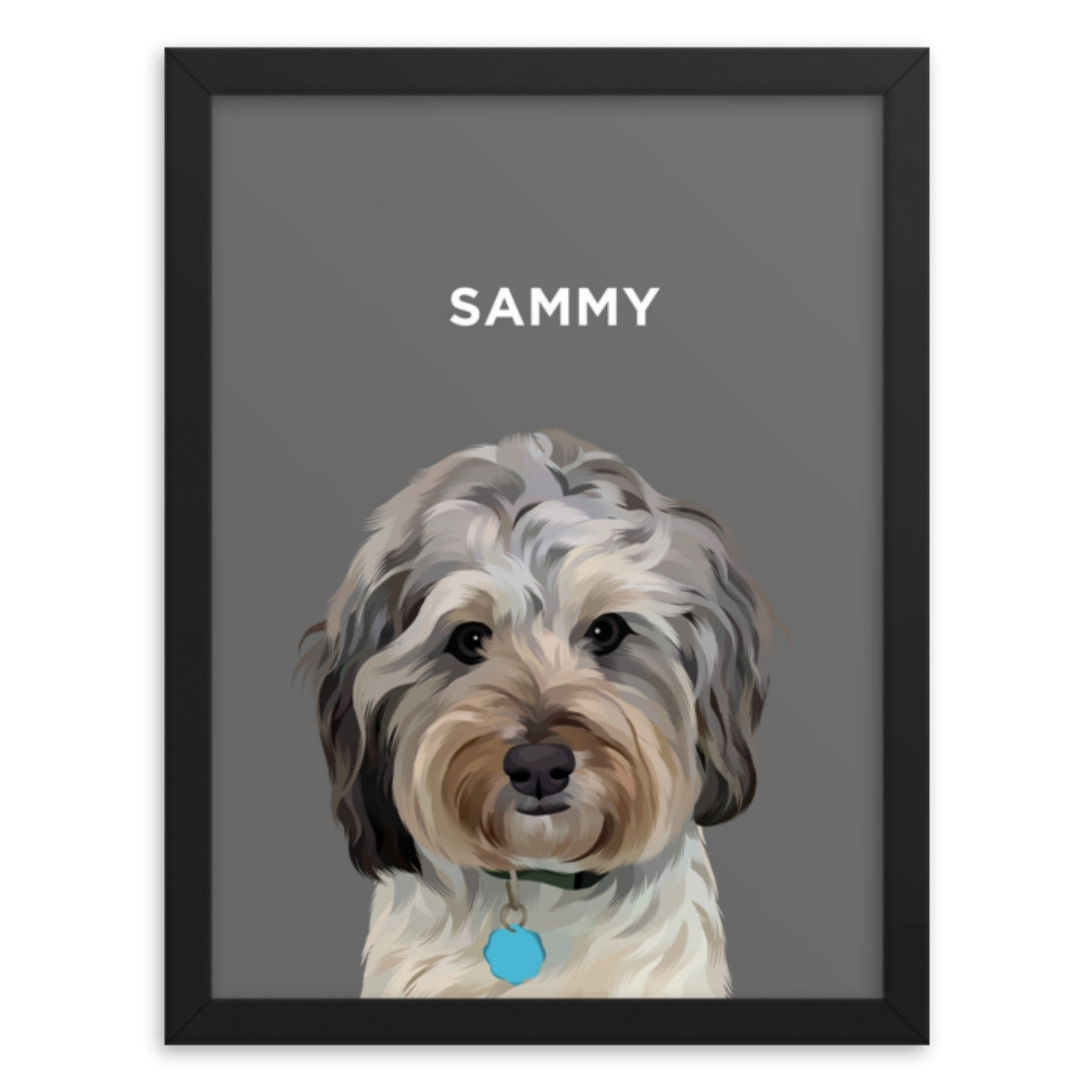 Custom Pet Portrait (Framed)