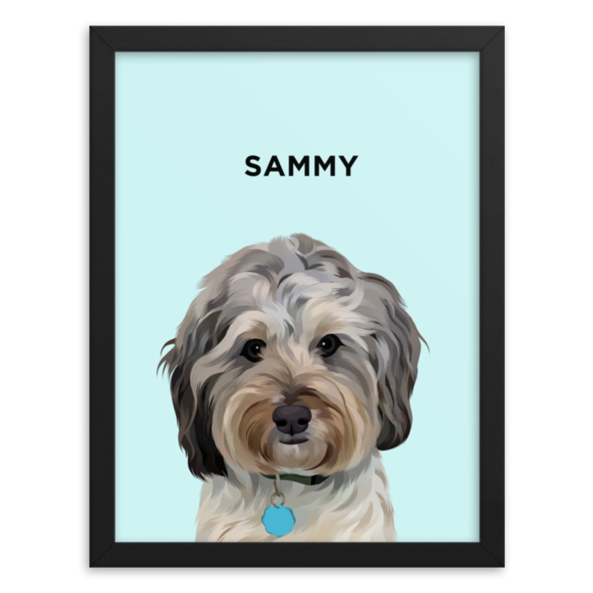 Custom Pet Portrait (Framed)