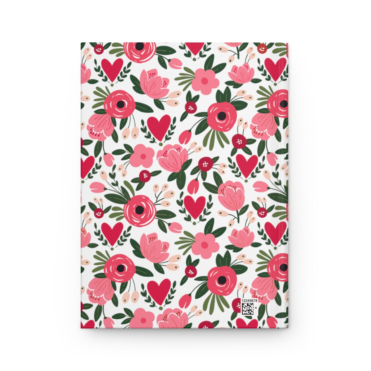 Custom Pet Portrait Hardcover Journal - Hearts