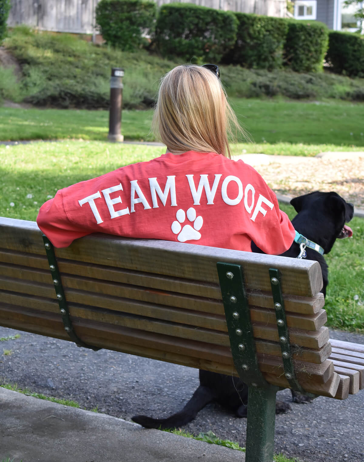 Team Woof Spirit Jersey® - Black or Coral