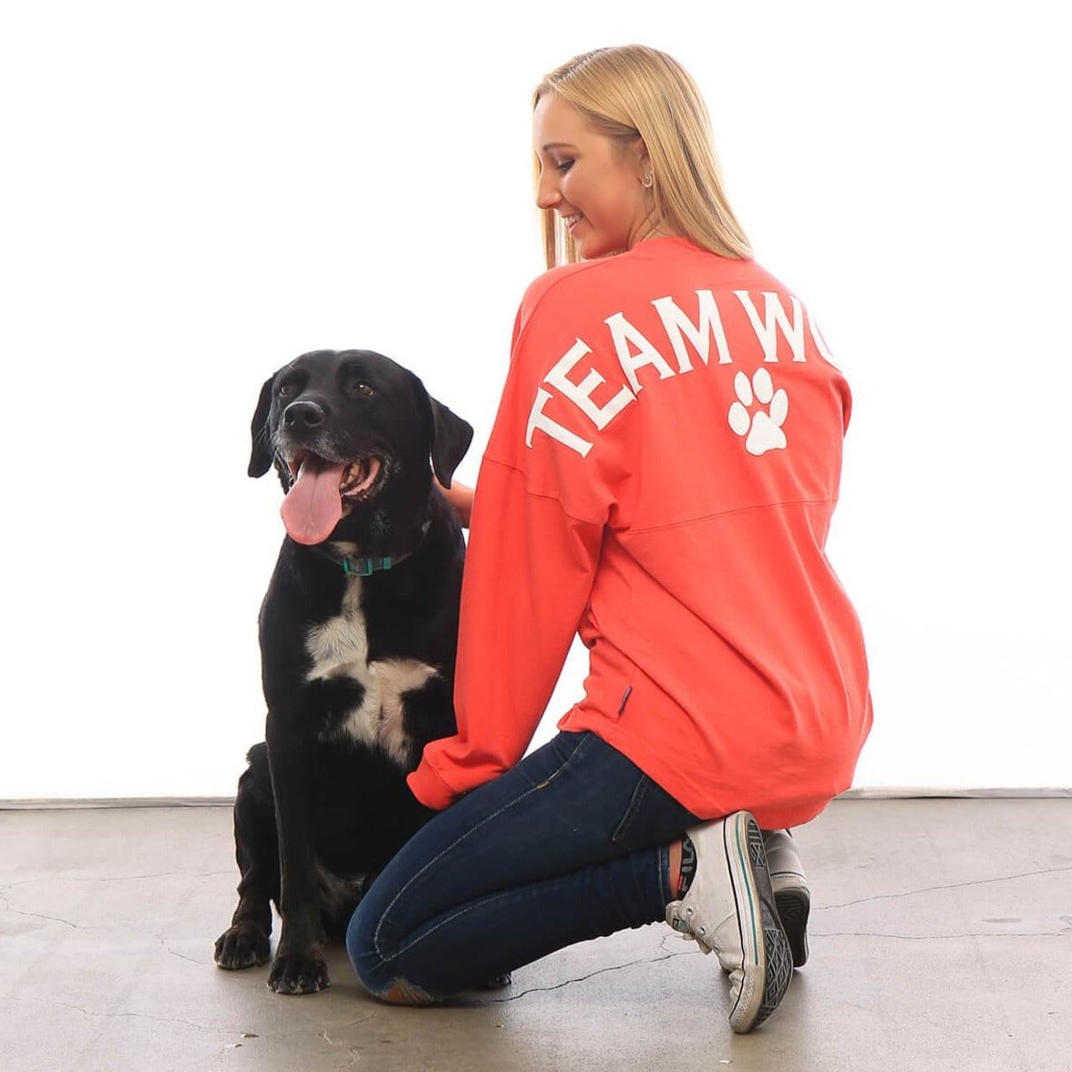 Team Woof Spirit Jersey® - Black or Coral